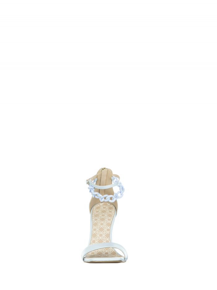 Sandals with chain in the same colour, light blue Sandals with chain in the same colour, light blue Rinascimento