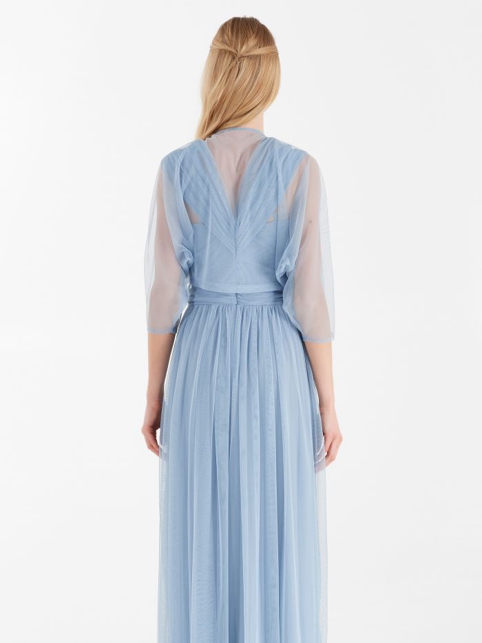 Atelier tulle stole, light blue Atelier tulle stole, light blue Rinascimento