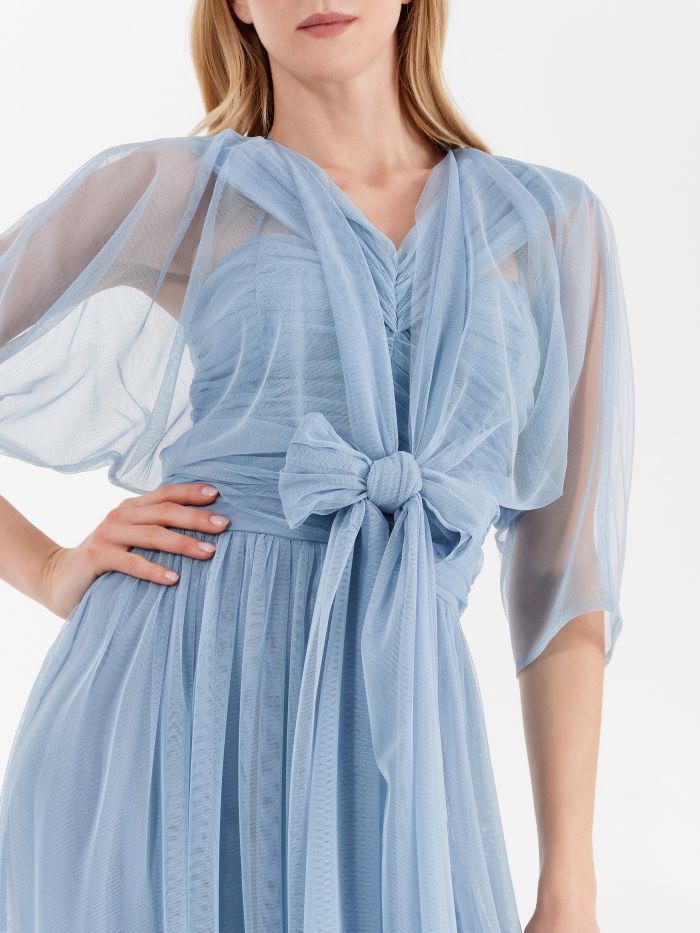 Atelier tulle stole, light blue Atelier tulle stole, light blue Rinascimento