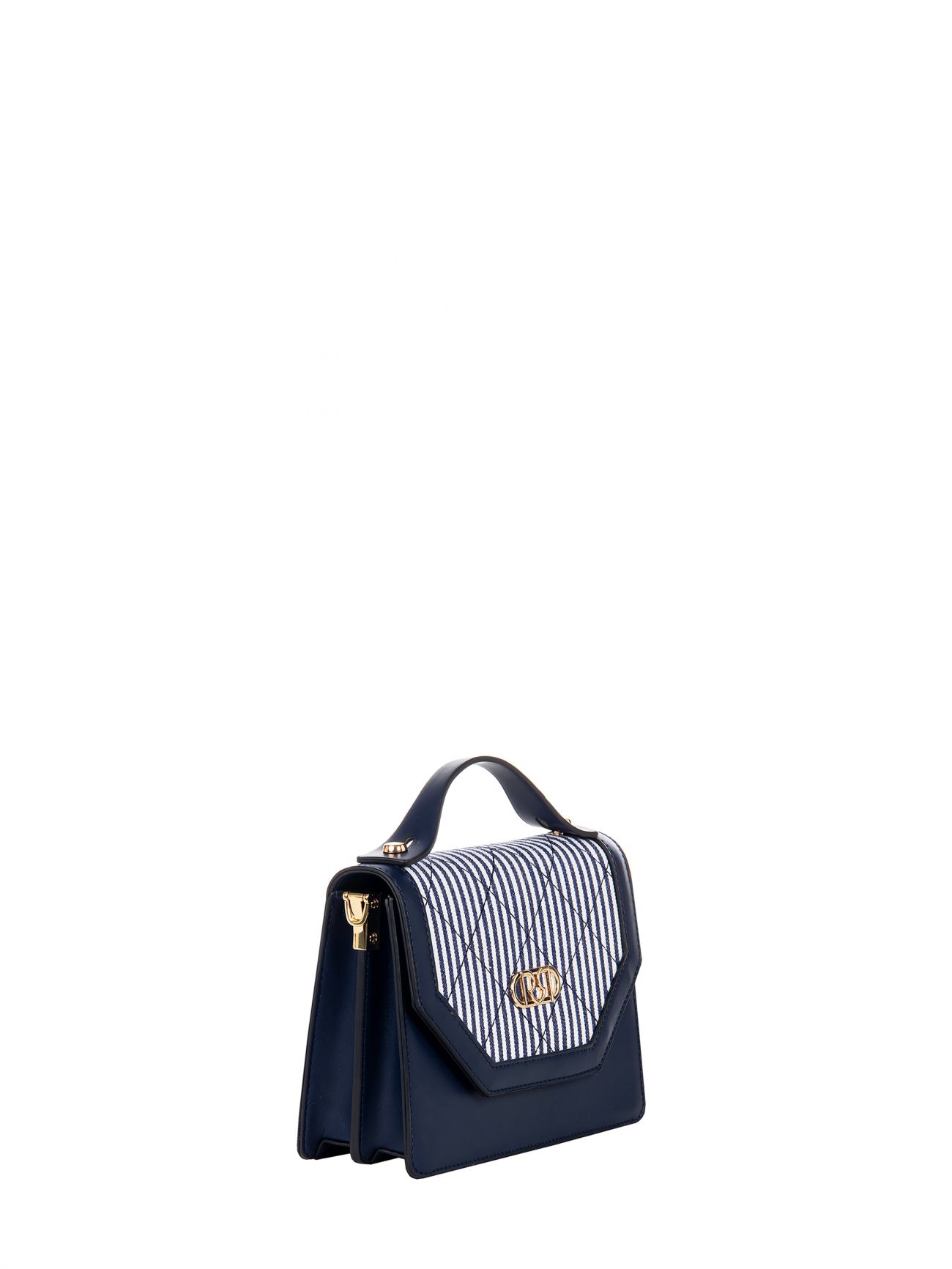 Blue and white striped bag det_3