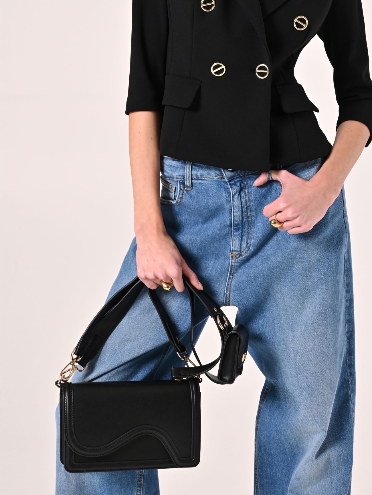 Sac en simili-cuir noir in_i5
