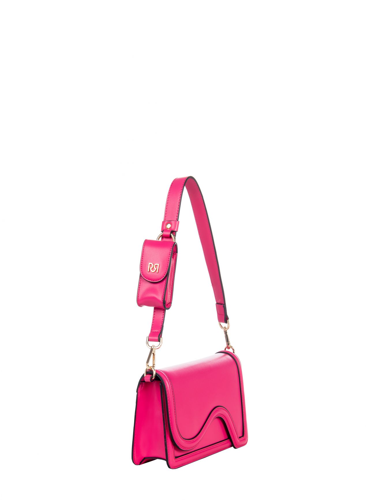 Sac en simili-cuir fuchsia det_2