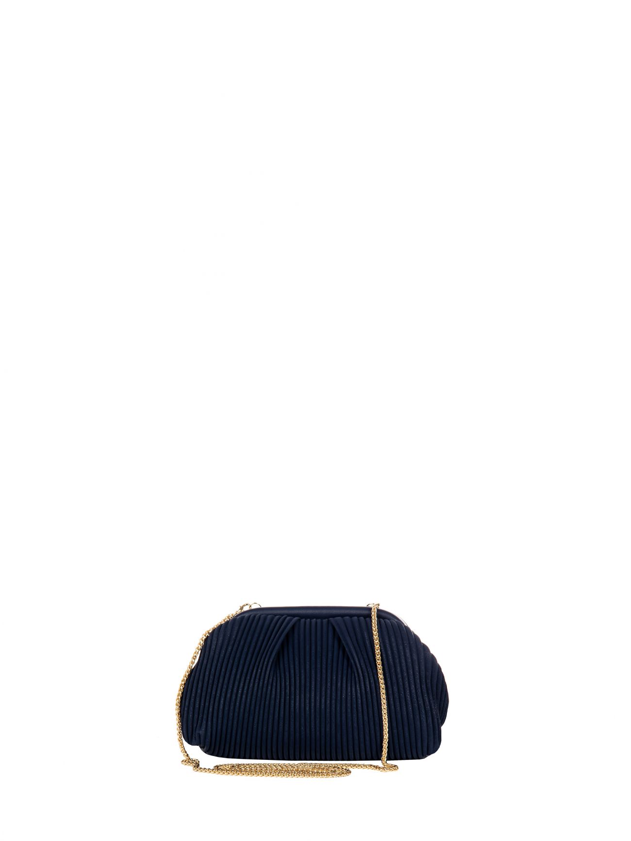 Pochette effet plissé bleue det_1