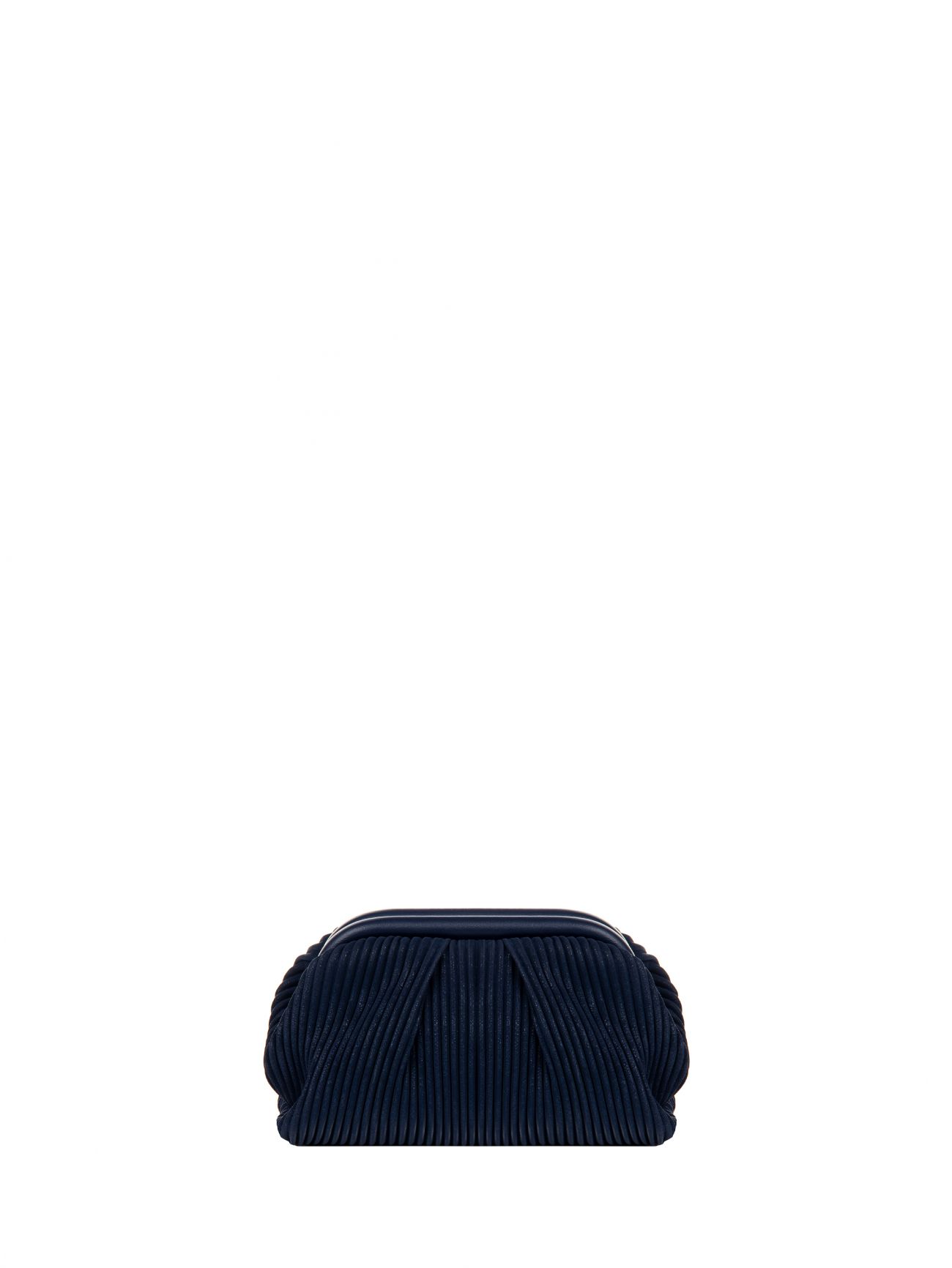 Pochette effet plissé bleue det_2
