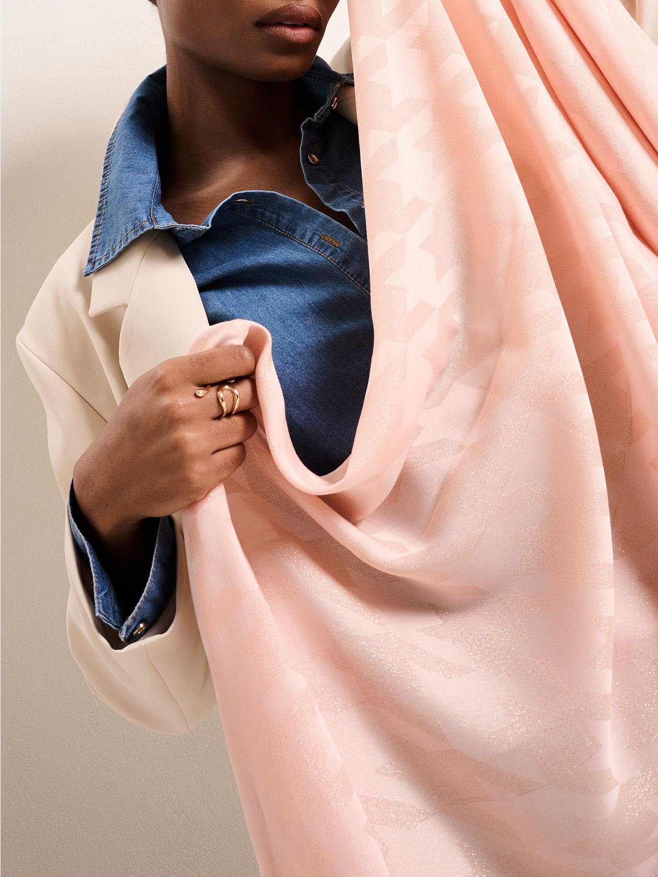 Sciarpa Pashmina Pied-de-Poule in_i5