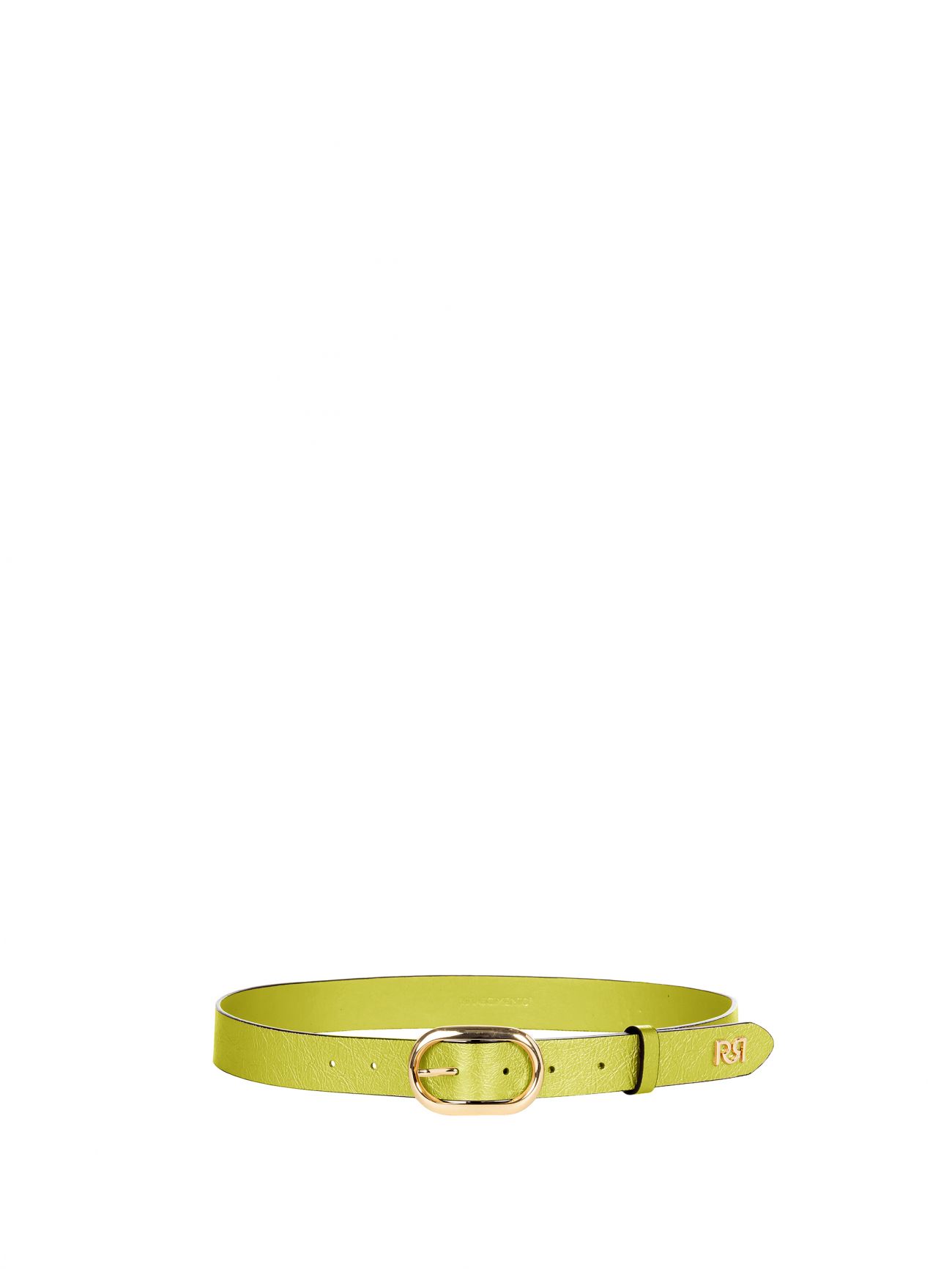 Lime belt with buckle  Rinascimento