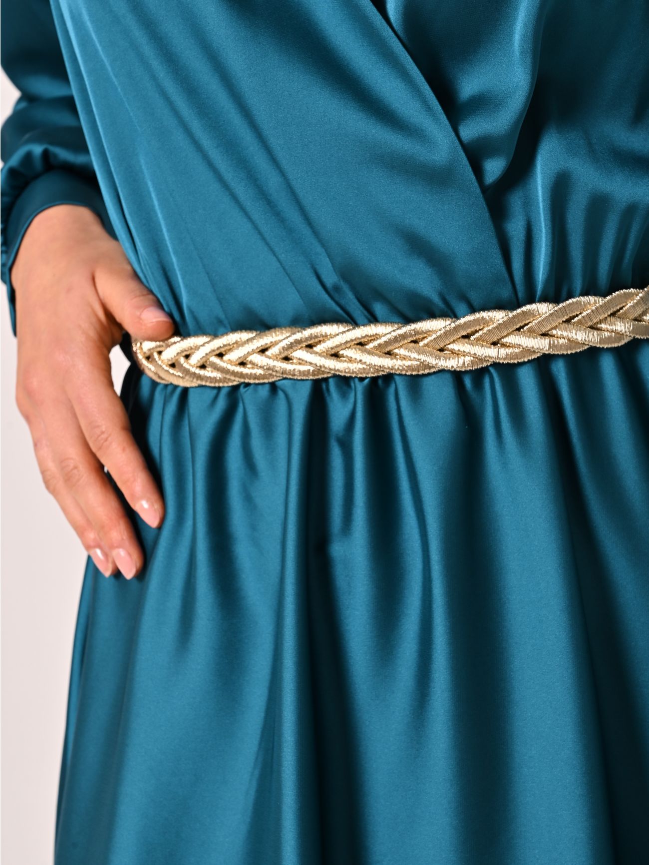 Ceinture tressée dorée in_i5