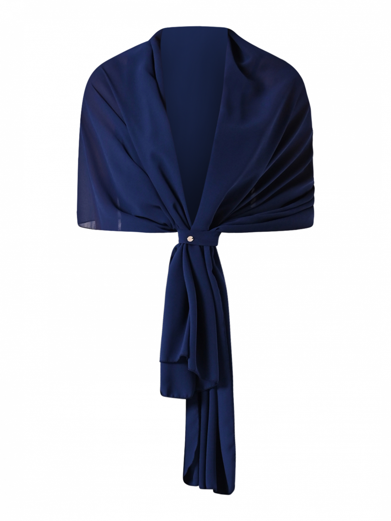 Stola in Georgette Blu   det_4