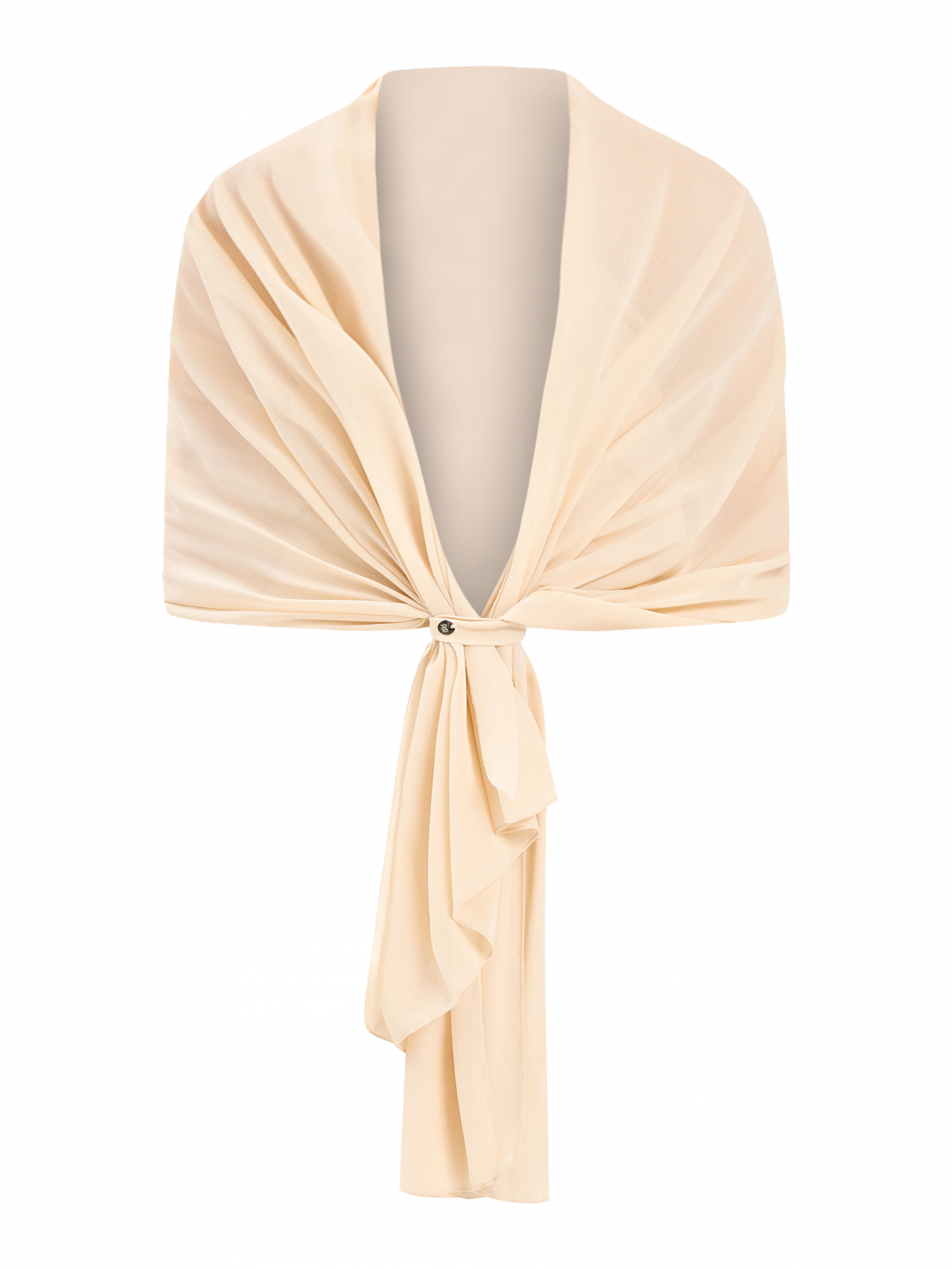Stola in Georgette Beige det_4