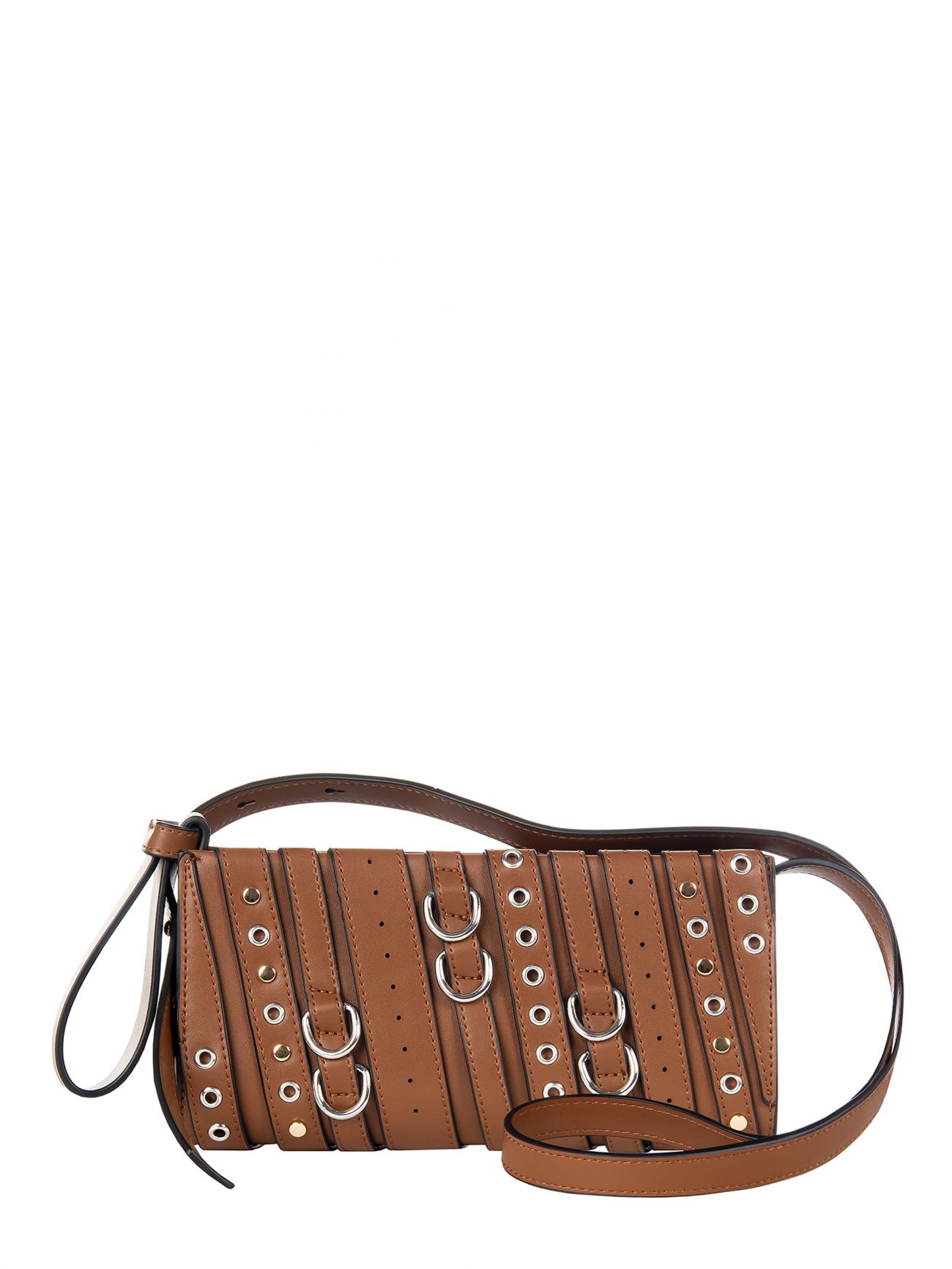 Brown Bag with Buckles & Studs det_4