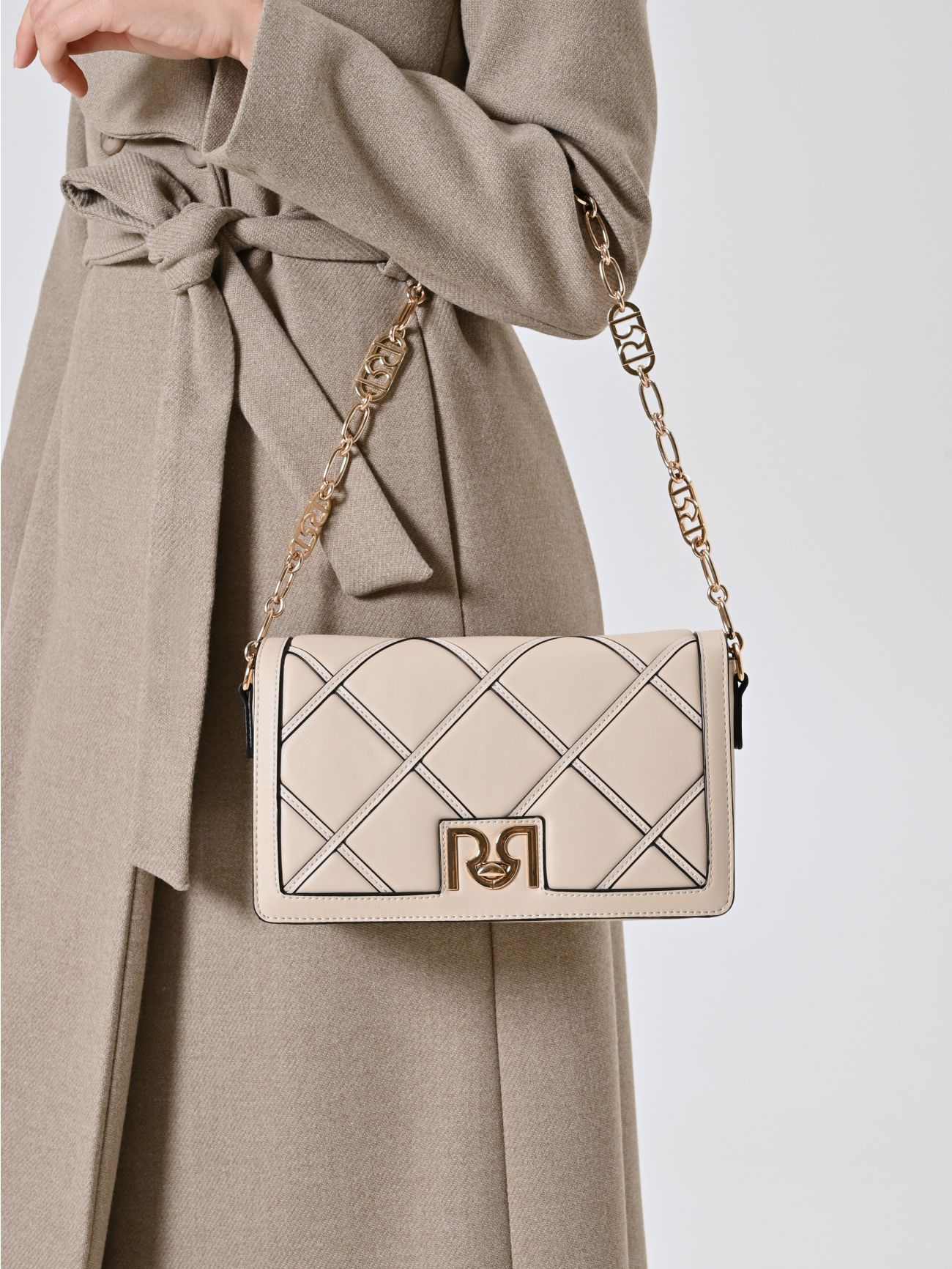 Black Quilted Bag  Rinascimento