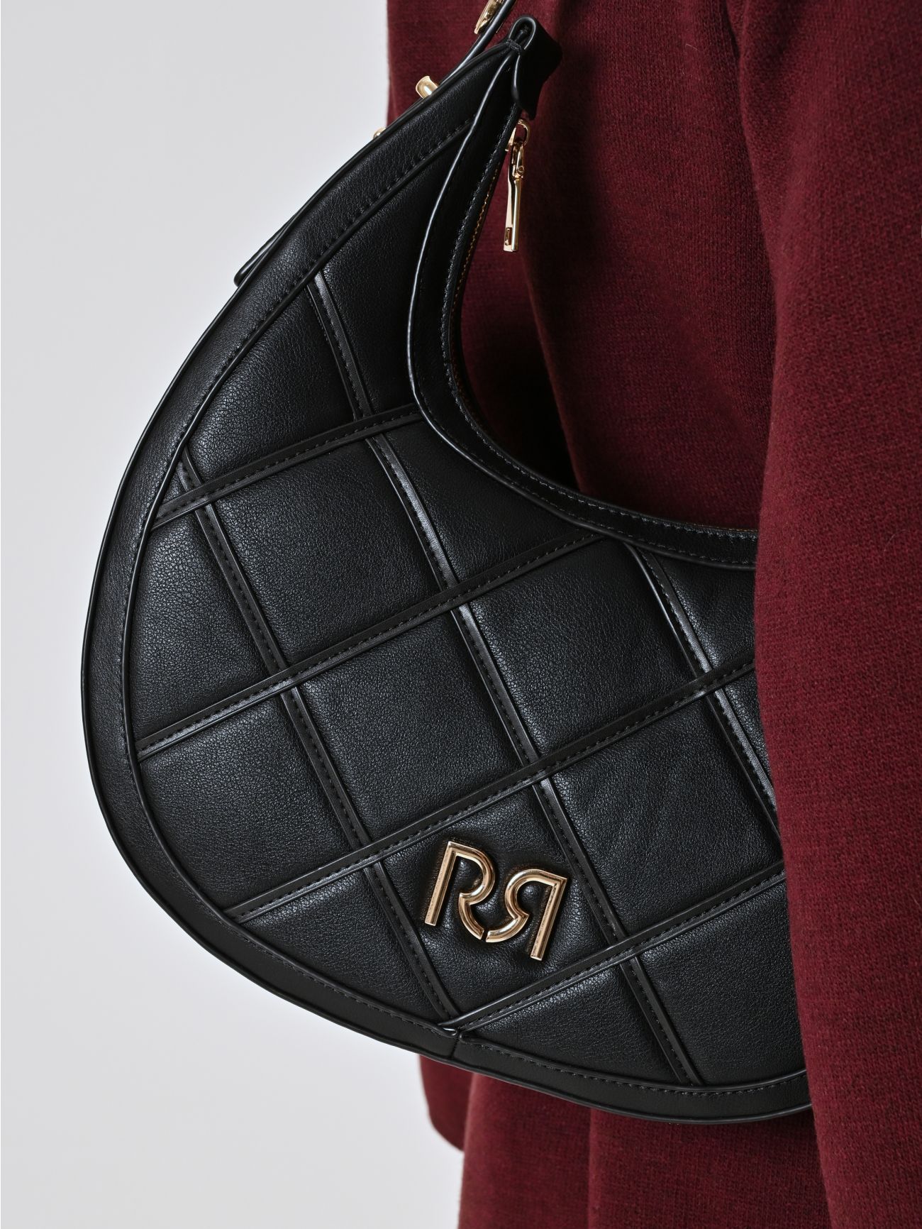 Sac hobo matelassé à logo RR in_i5