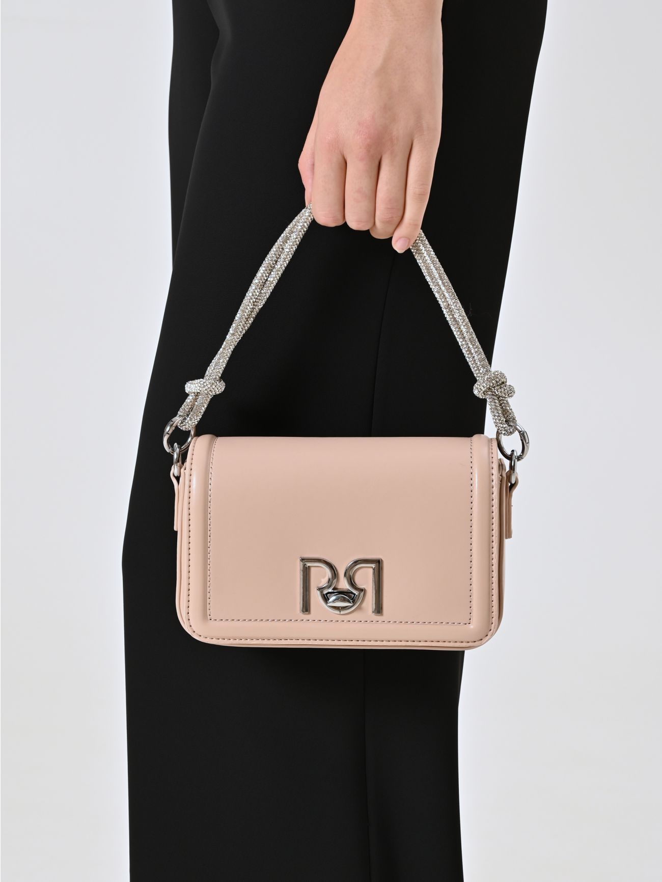 Borsa Beige con Manico Strass sp_e1