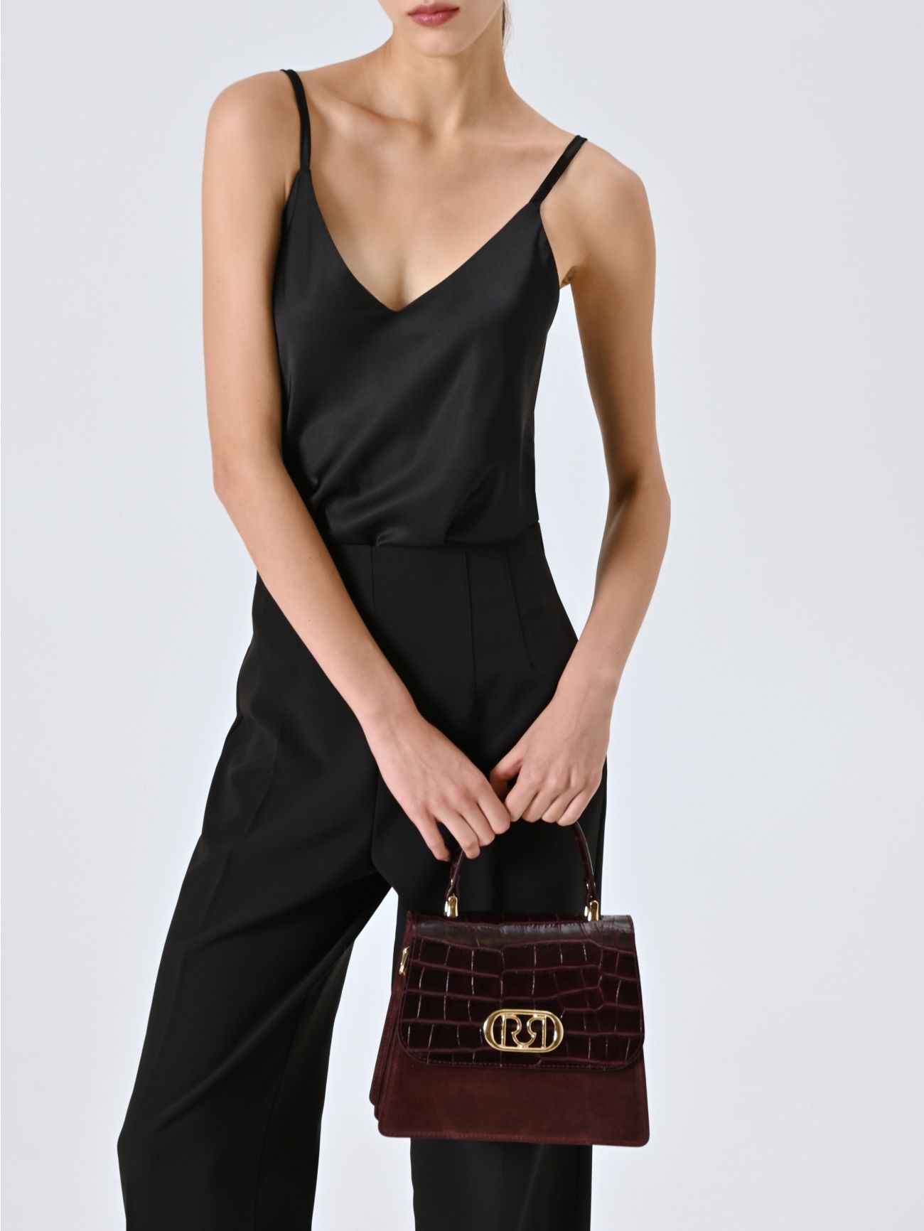 New Opera Bag in Burgundy Leather in_i7