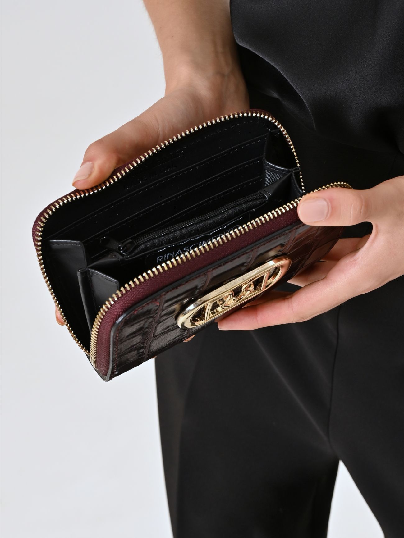 Cartera New Opera de piel burdeos in_i5