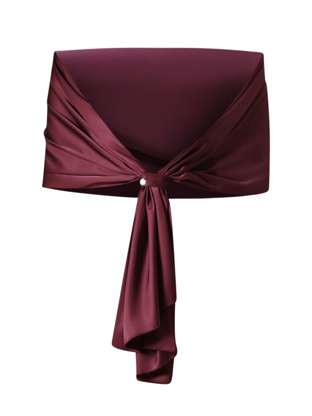 Stola in Raso Bordeaux det_4
