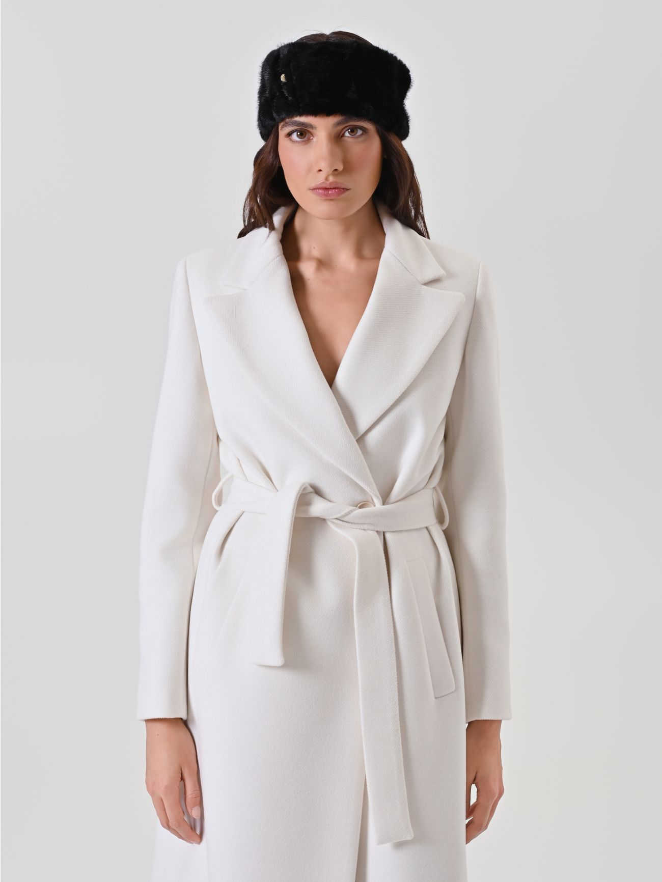 Black Faux Fur Headband 1 Rinascimento Black Faux Fur Headband det_1