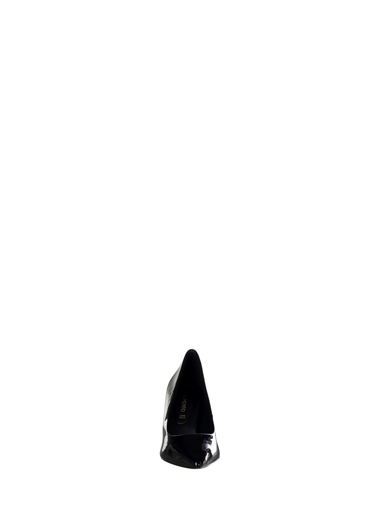 Pumps with Gold Heel det_1