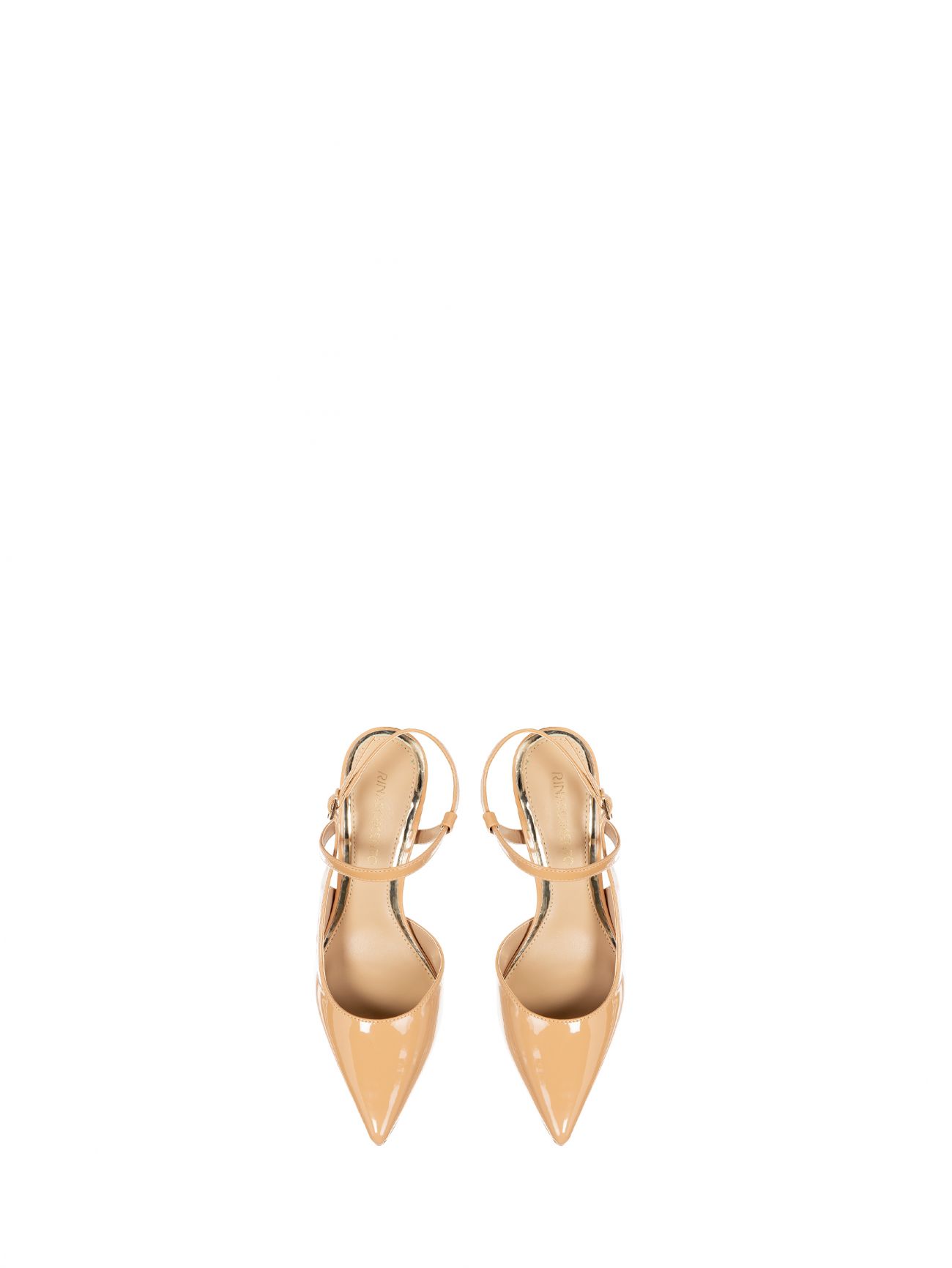 Camel Patent Leather Pumps in_i5