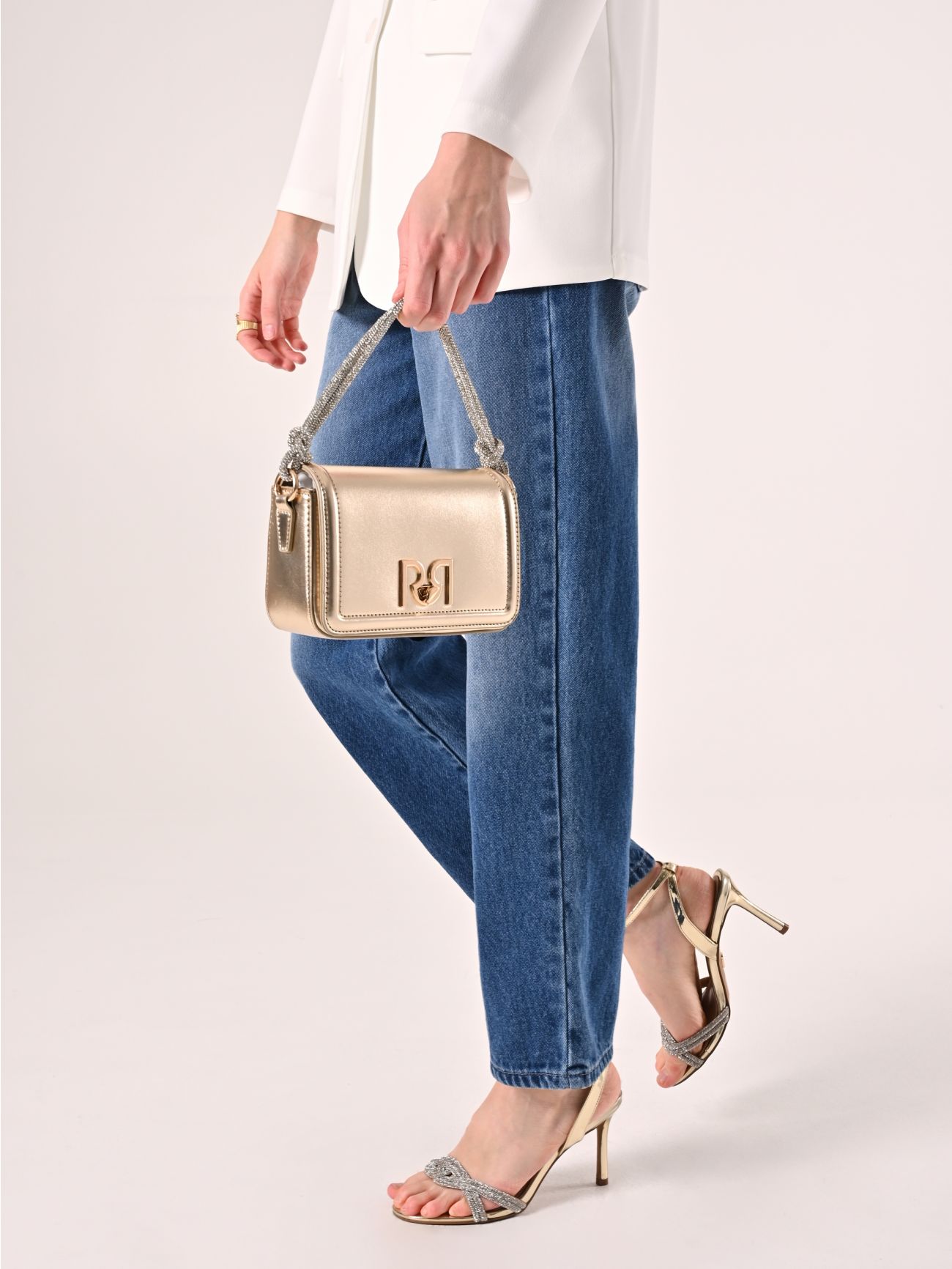 Gold & Glitter Sandals in_i7