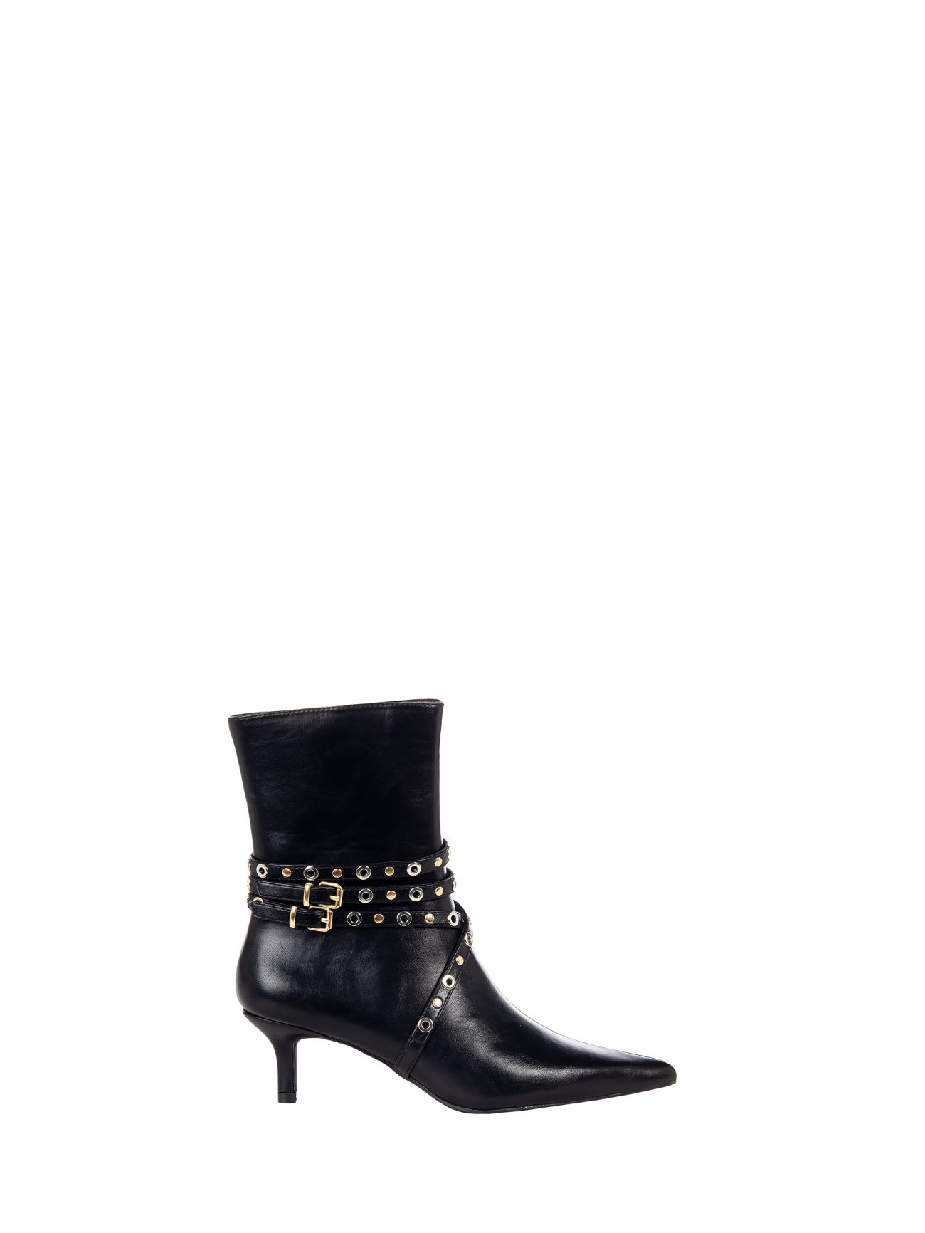 Ankle Boots mit Riemen und Nieten det_4