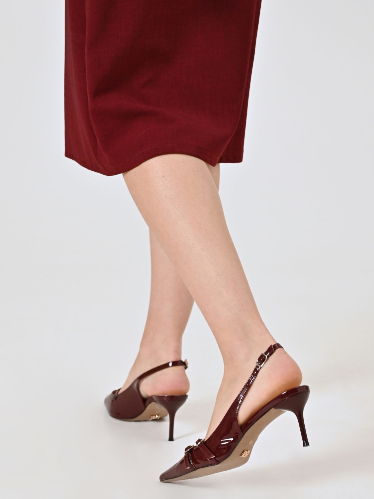 Burgundy Patent Pumps in_i5