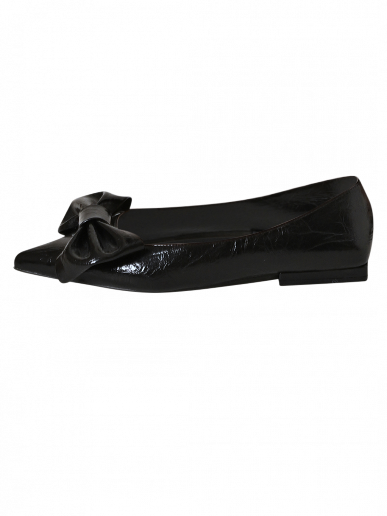 Metallic-Ballerinas mit Schleife det_4