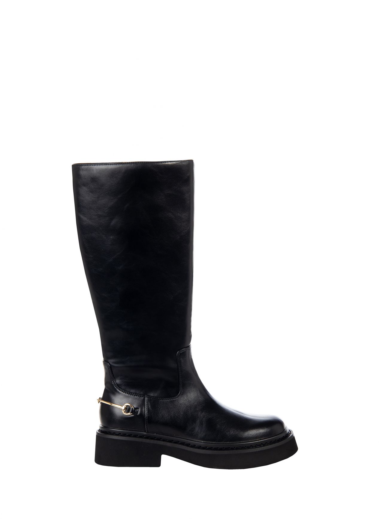 Bottes noires à boucle det_4