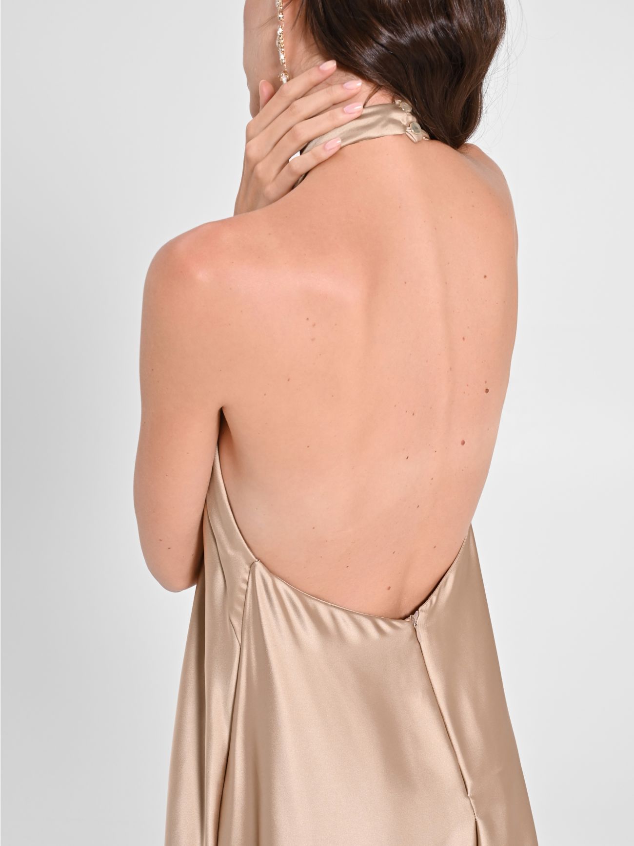 Long Dress with American Neckline  in_i5