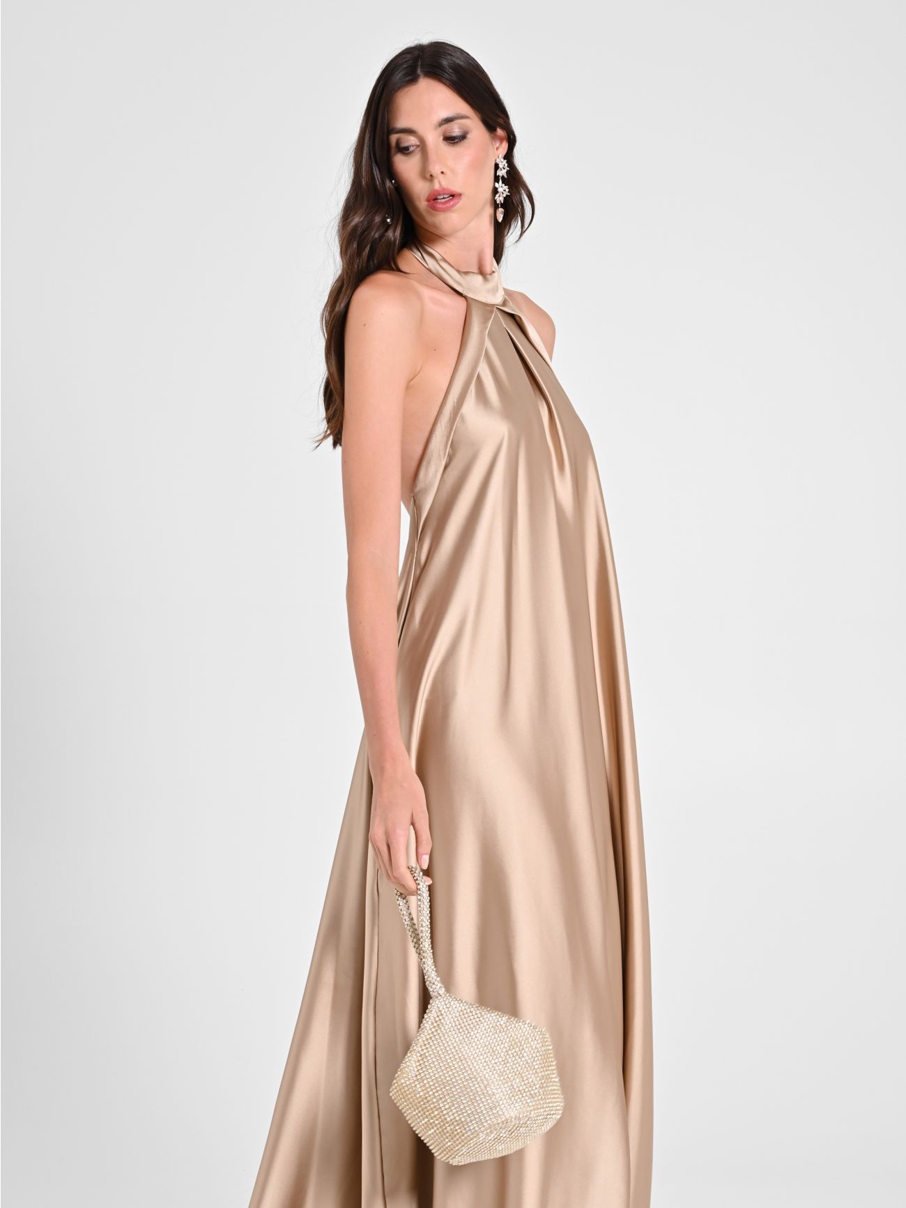 Long Dress with American Neckline  in_i7