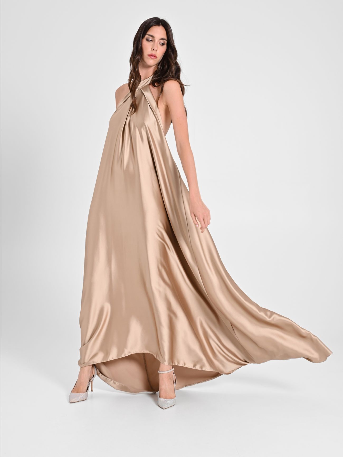 Long Dress with American Neckline  sp_e1