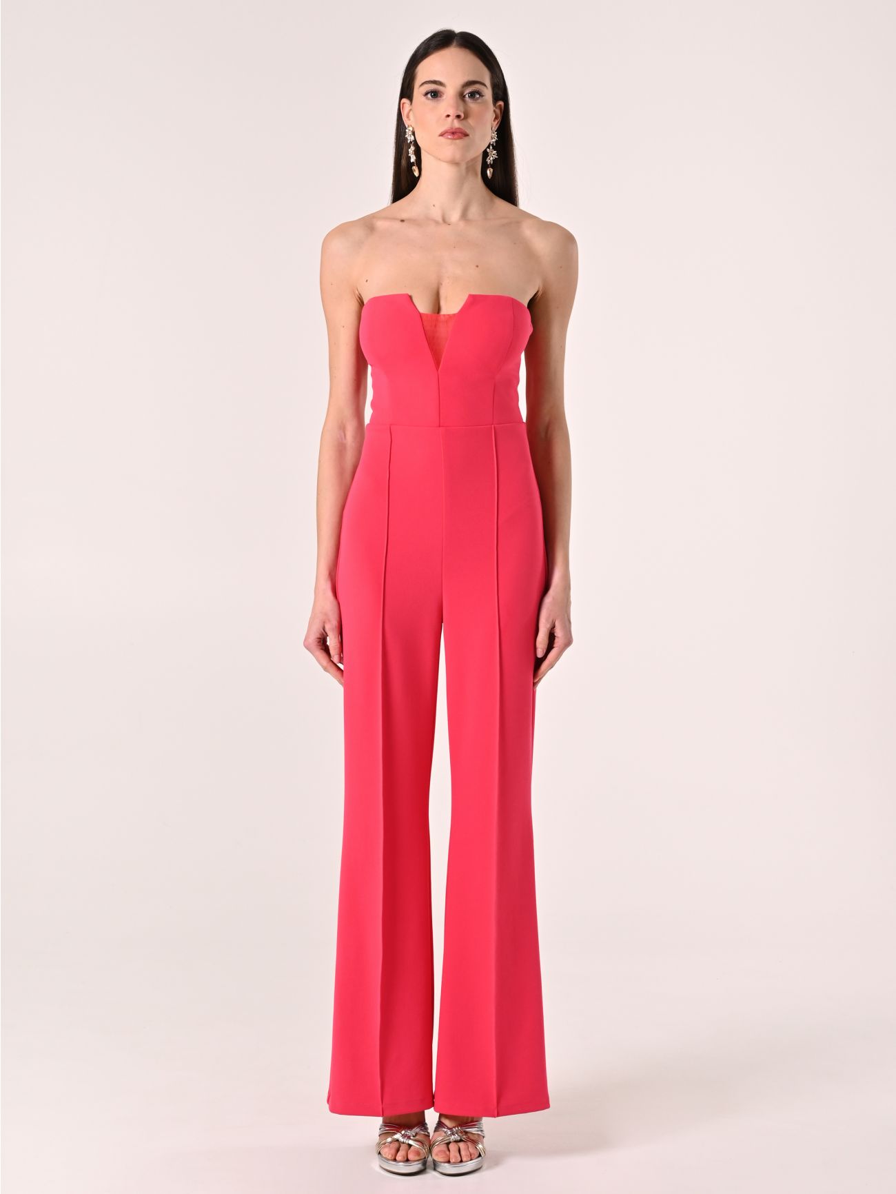 Fuchsia Flared Jumpsuit det_1
