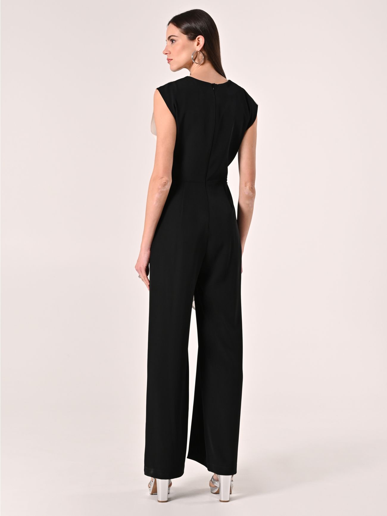 Black & White Bicolor Jumpsuit det_3