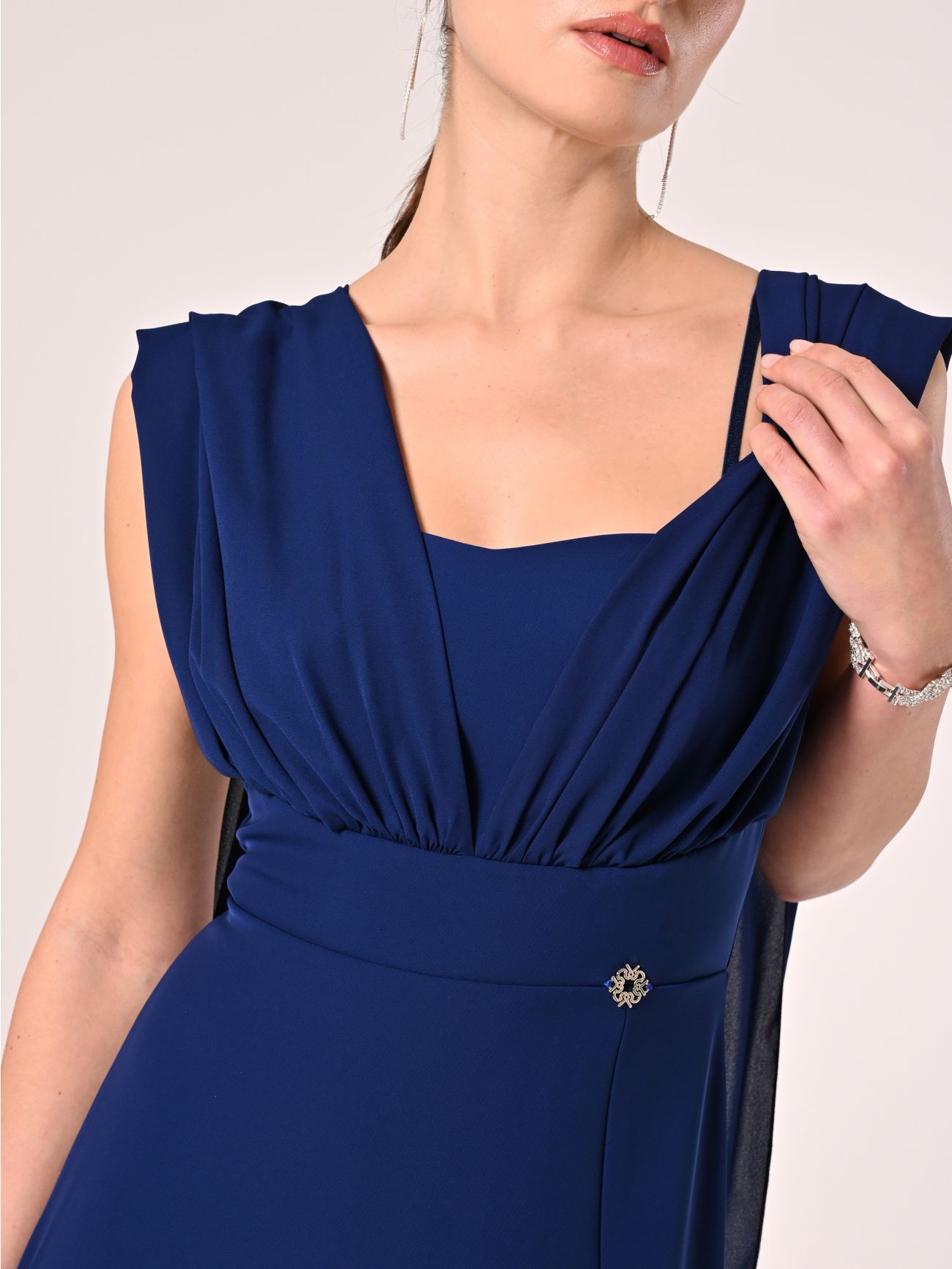 Abito Lungo Blu Nastri  in_i5