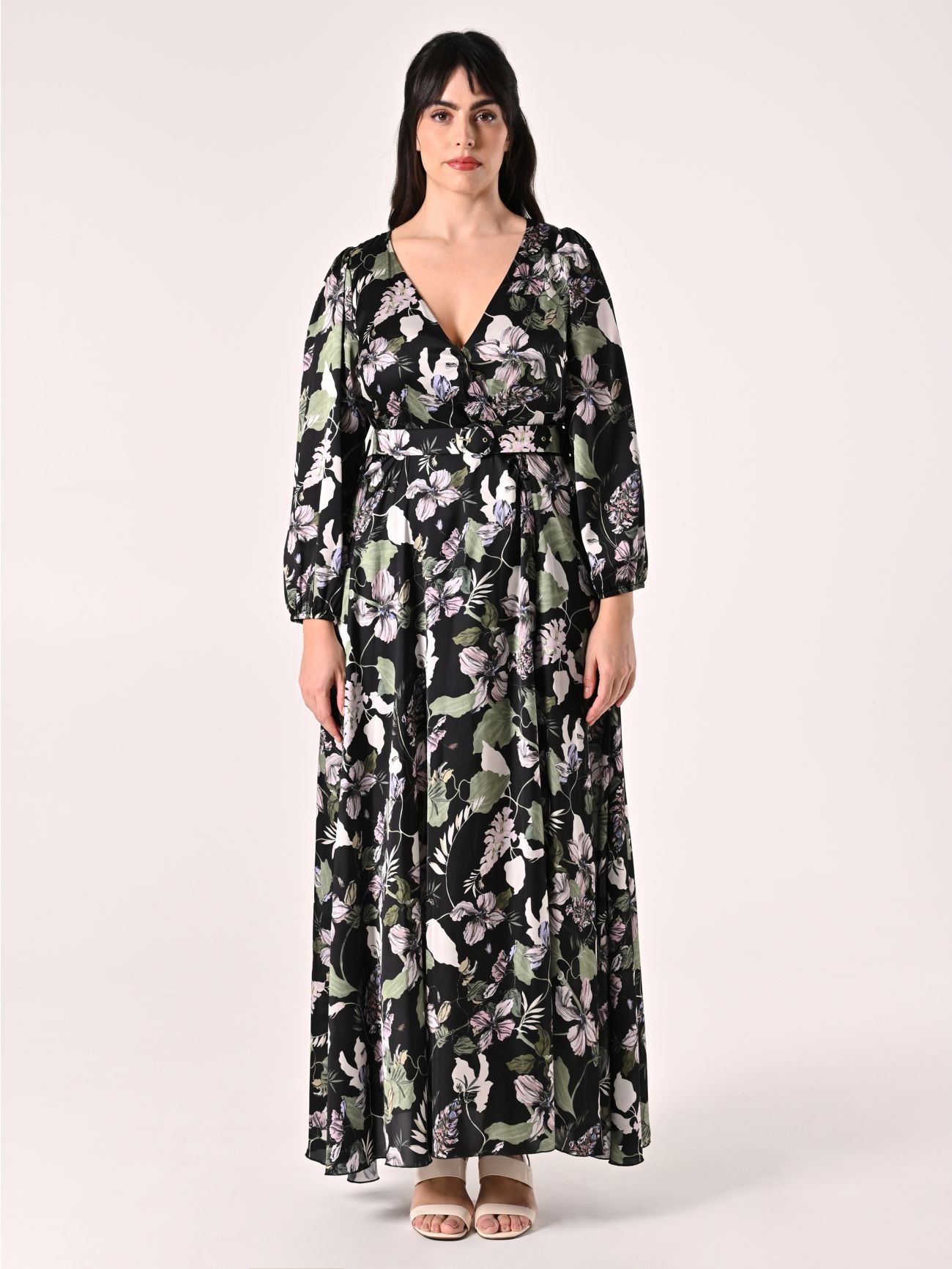Abito Curvy stampa Floreale det_1