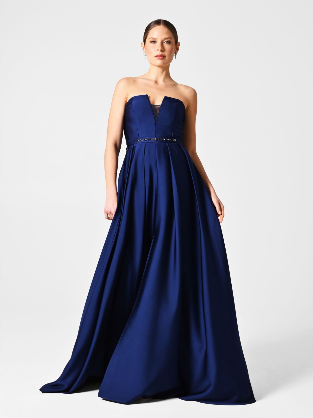 Rinascimento Atelier Blue Dress with Full Skirt in_i7