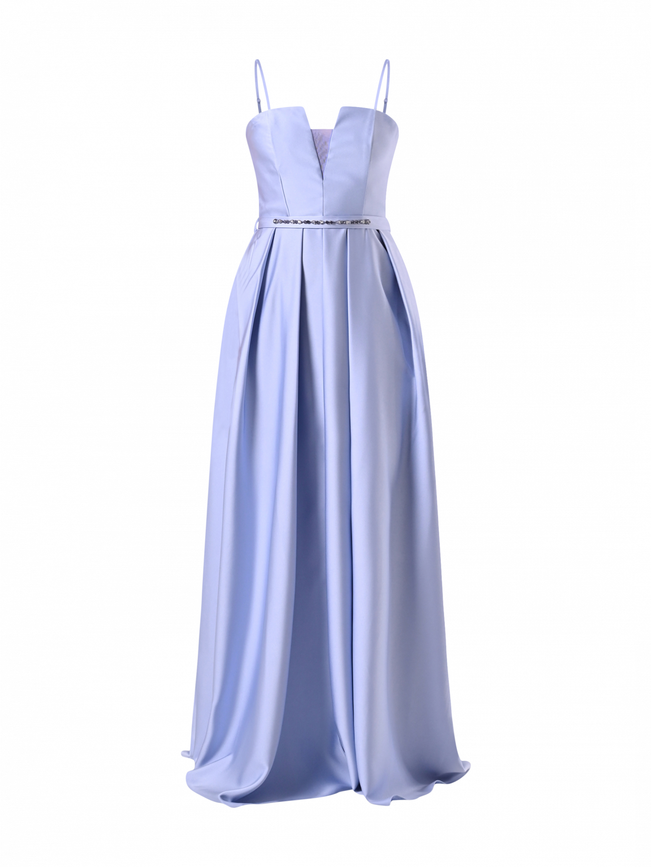 Abito Rinascimento atelier con Gonna a Ruota Azzurro det_4