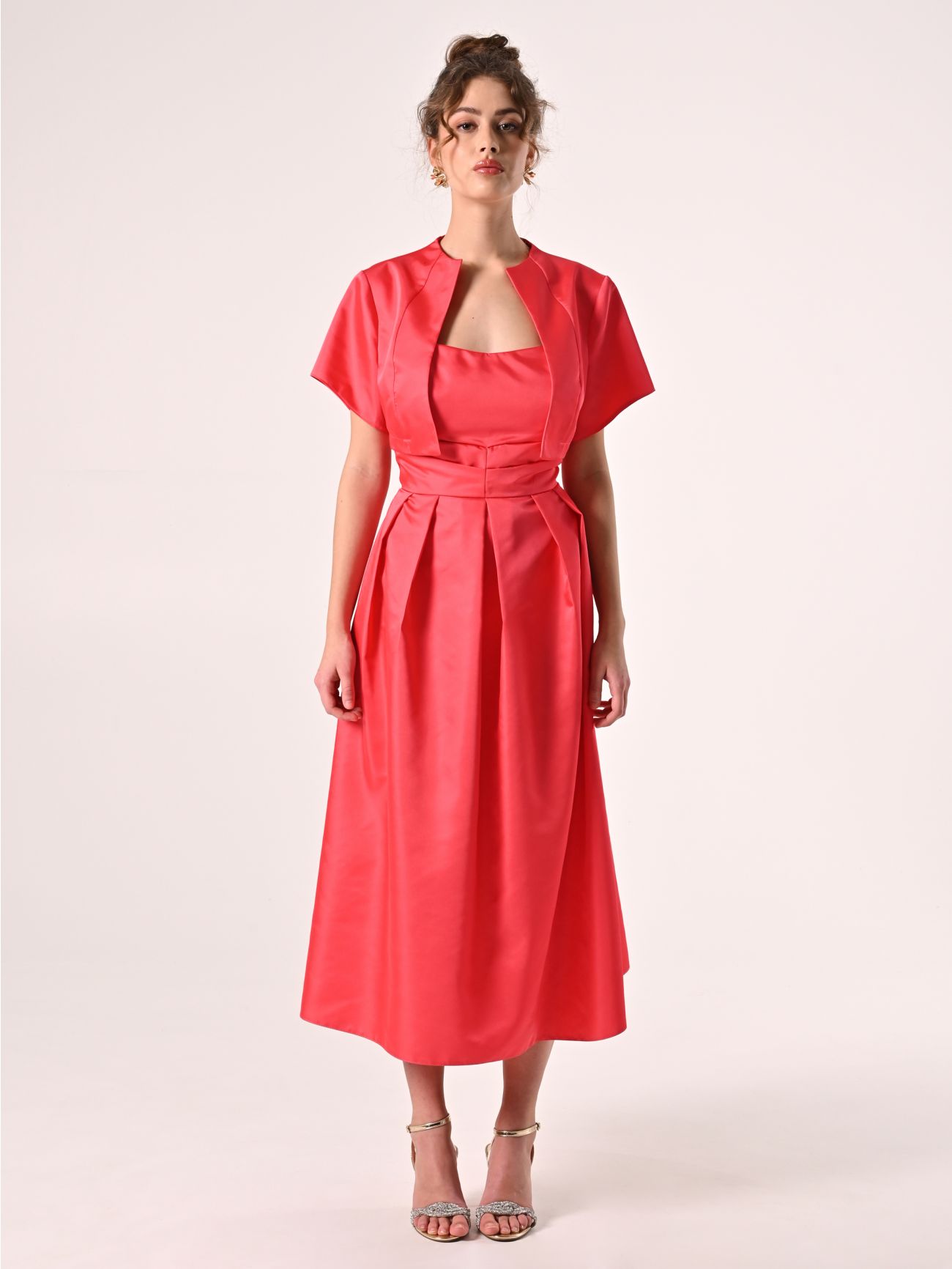 Coprispalle Corto in Twill Camelia det_1