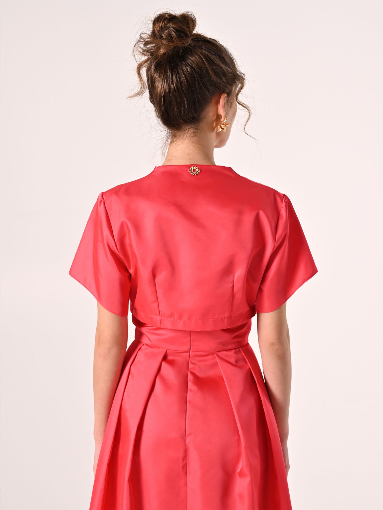 Coprispalle Corto in Twill Camelia det_3