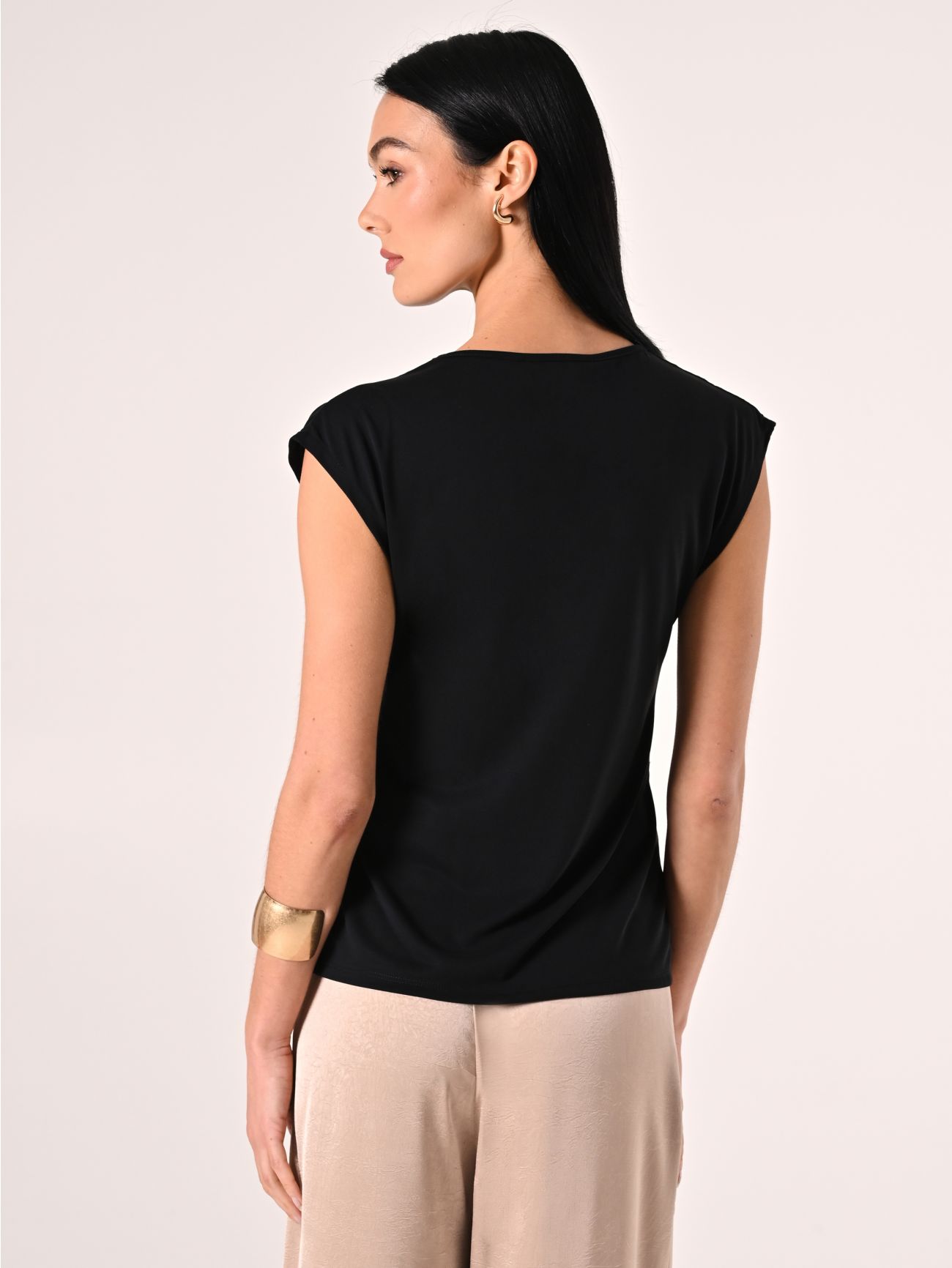 Black Tencel Top det_3