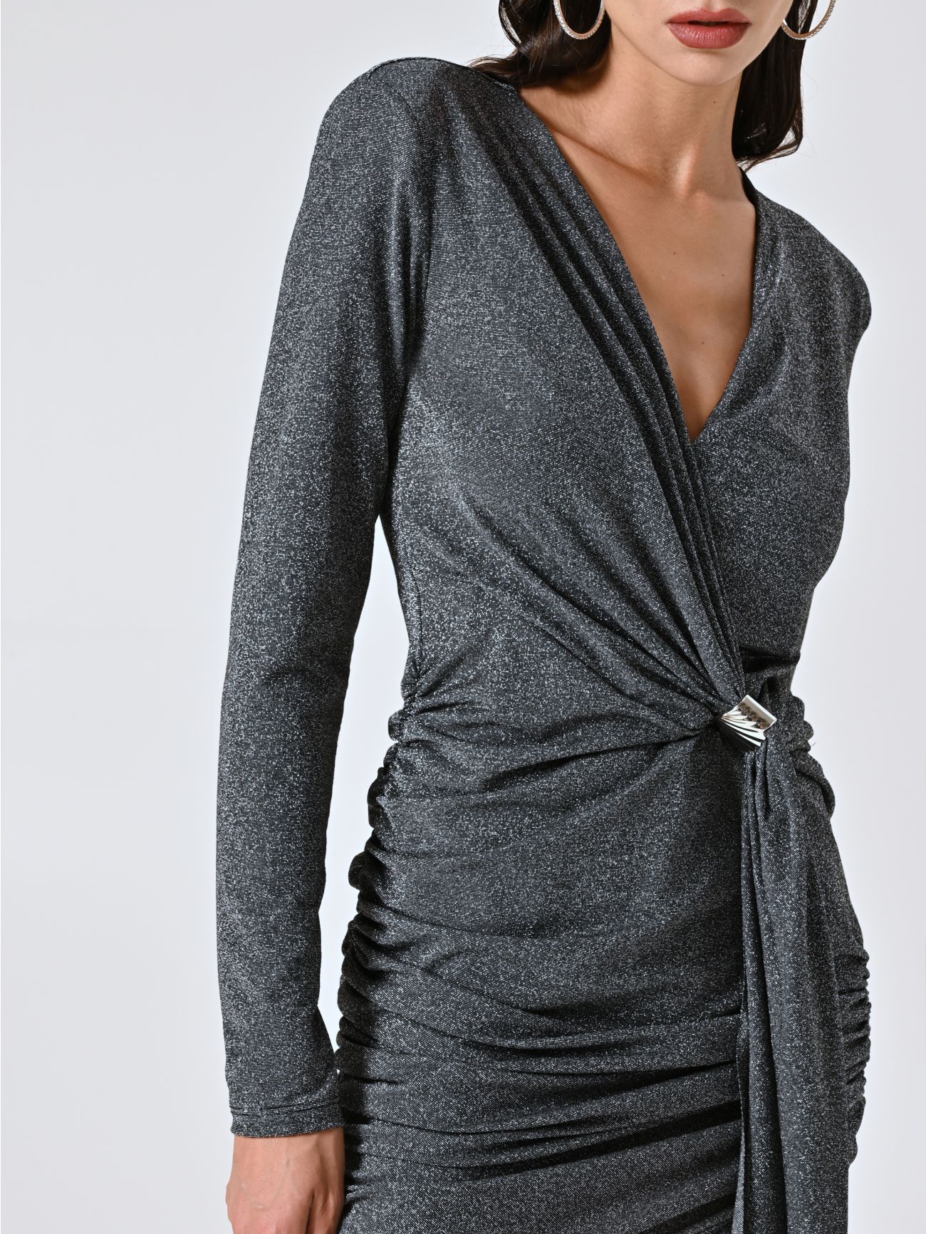 Tubino Jersey Lurex Argento in_i5