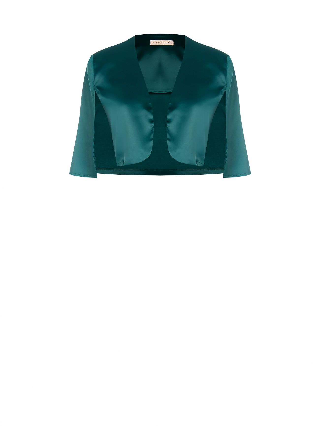 Green Satin Shrug det_4