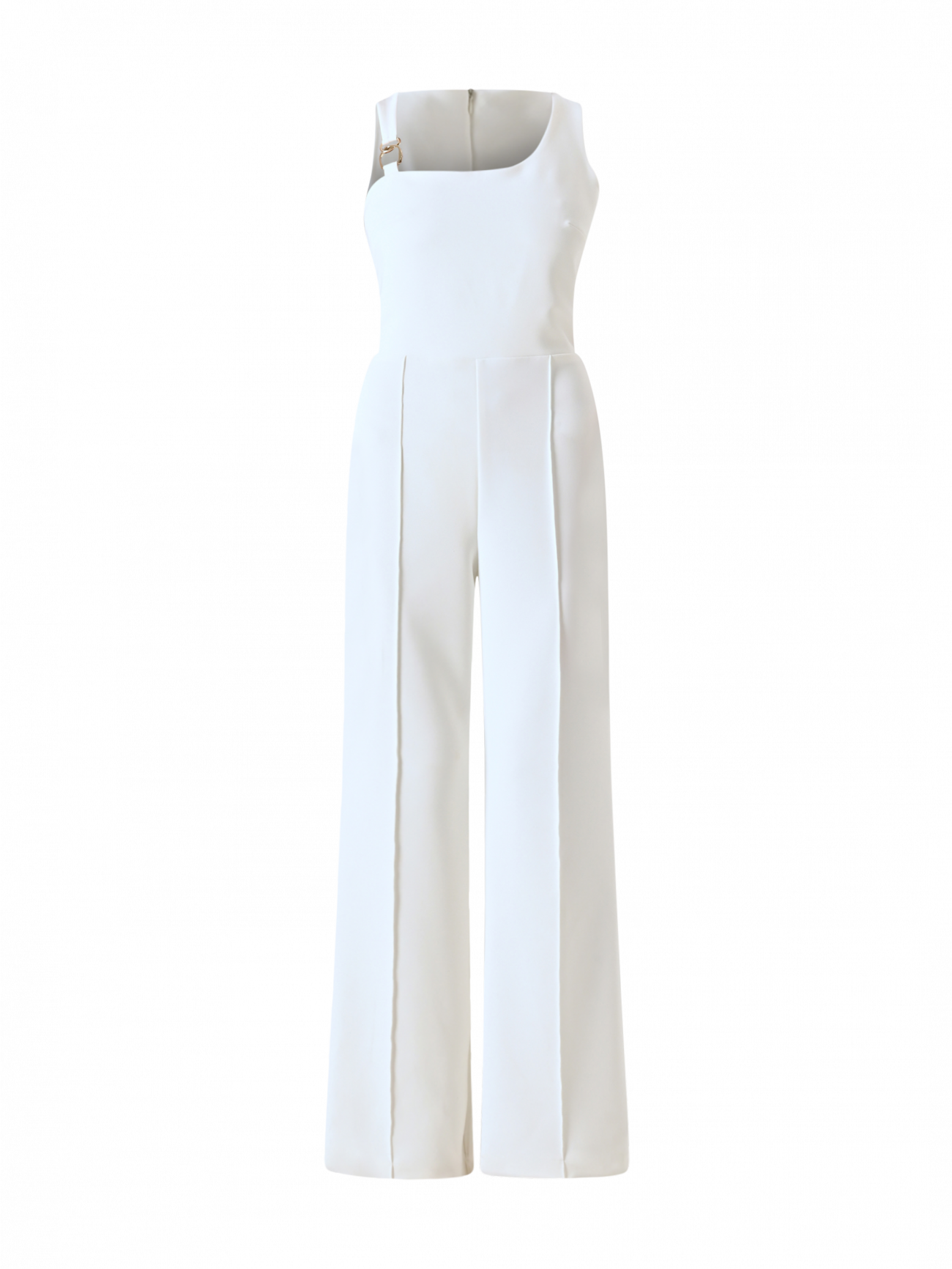 White Jumpsuit with Ring det_4