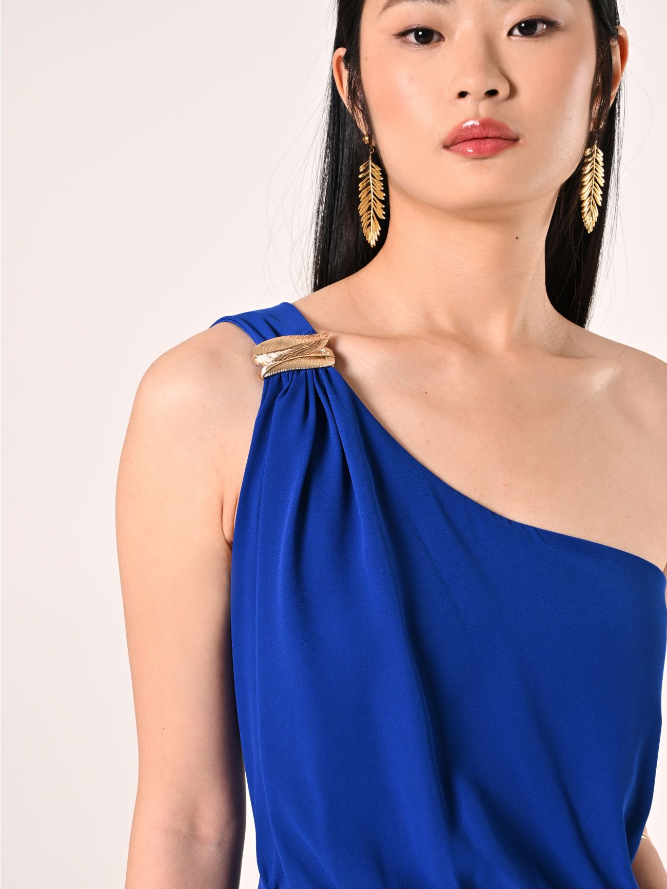 Tuta Blu Cina con decoro Gioiello in_i5