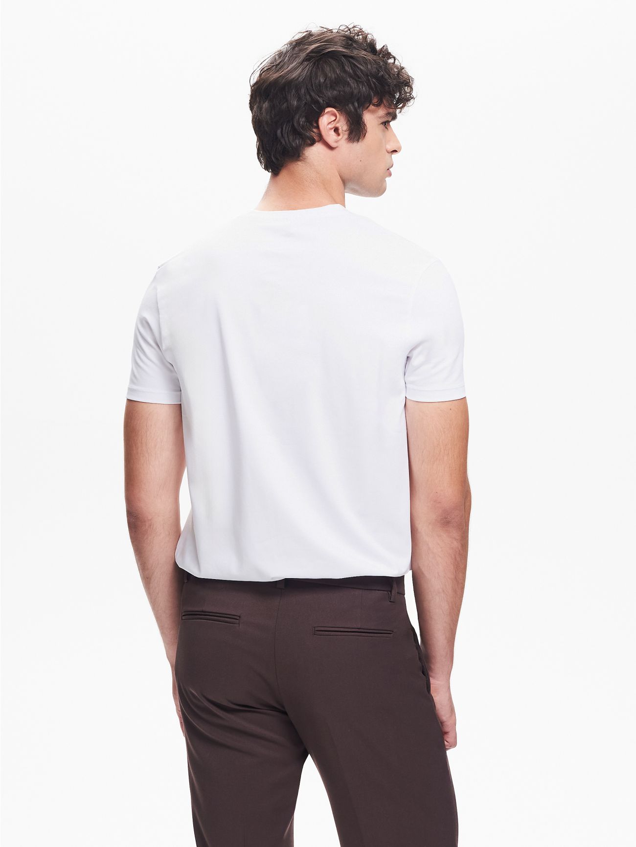 T-Shirt mit Rundhalsausschnitt für Herren in Weiß QB24 in_i4