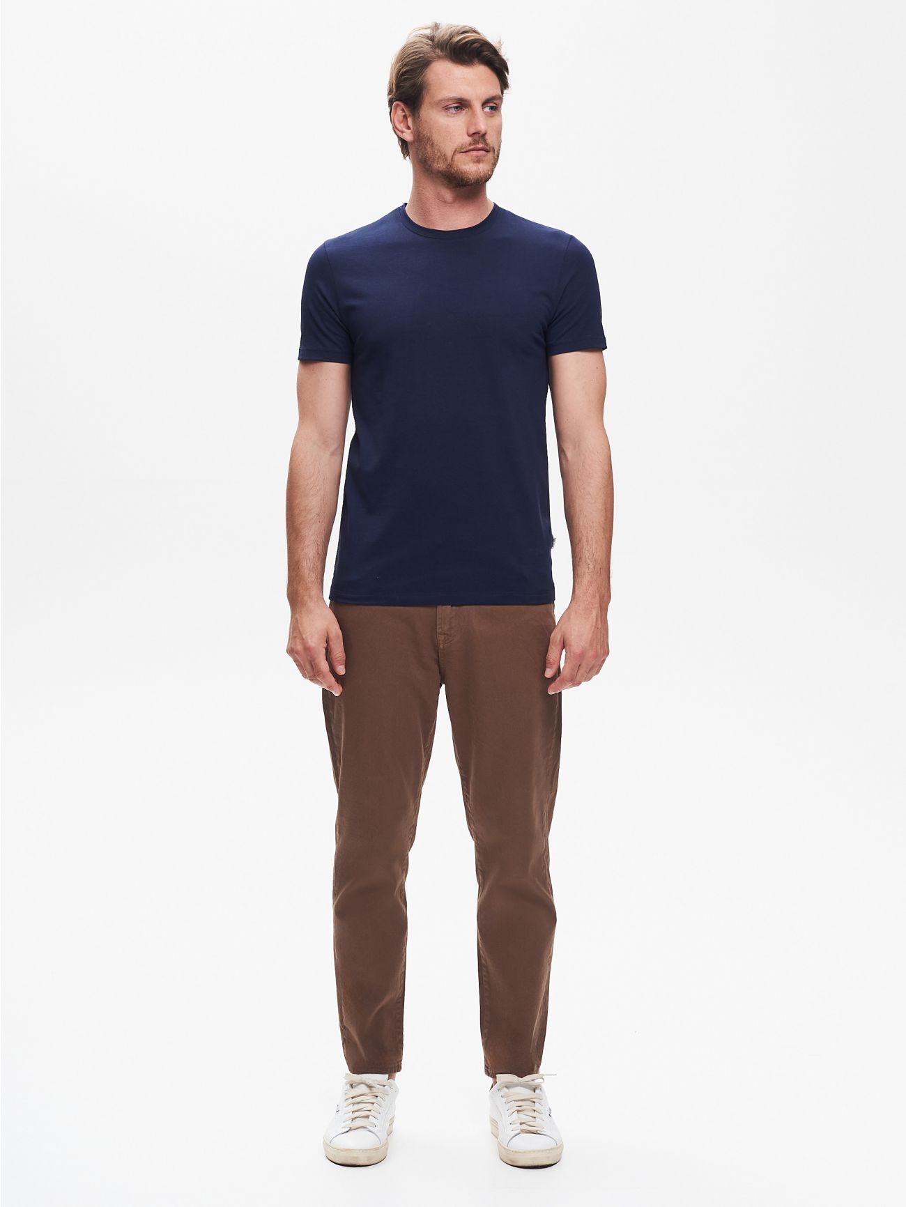 Men’s Blue Crewneck T-shirtQB24 det_1