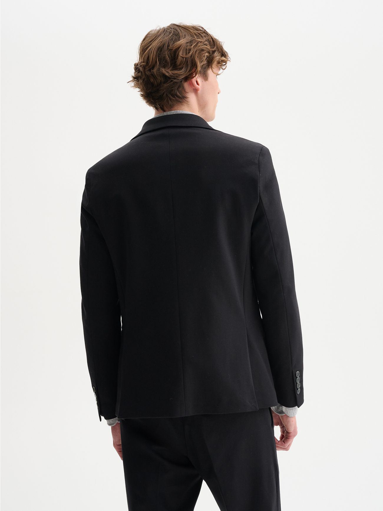 Men’s Milano-Knit Jacket with Two Buttons QB24 det_3