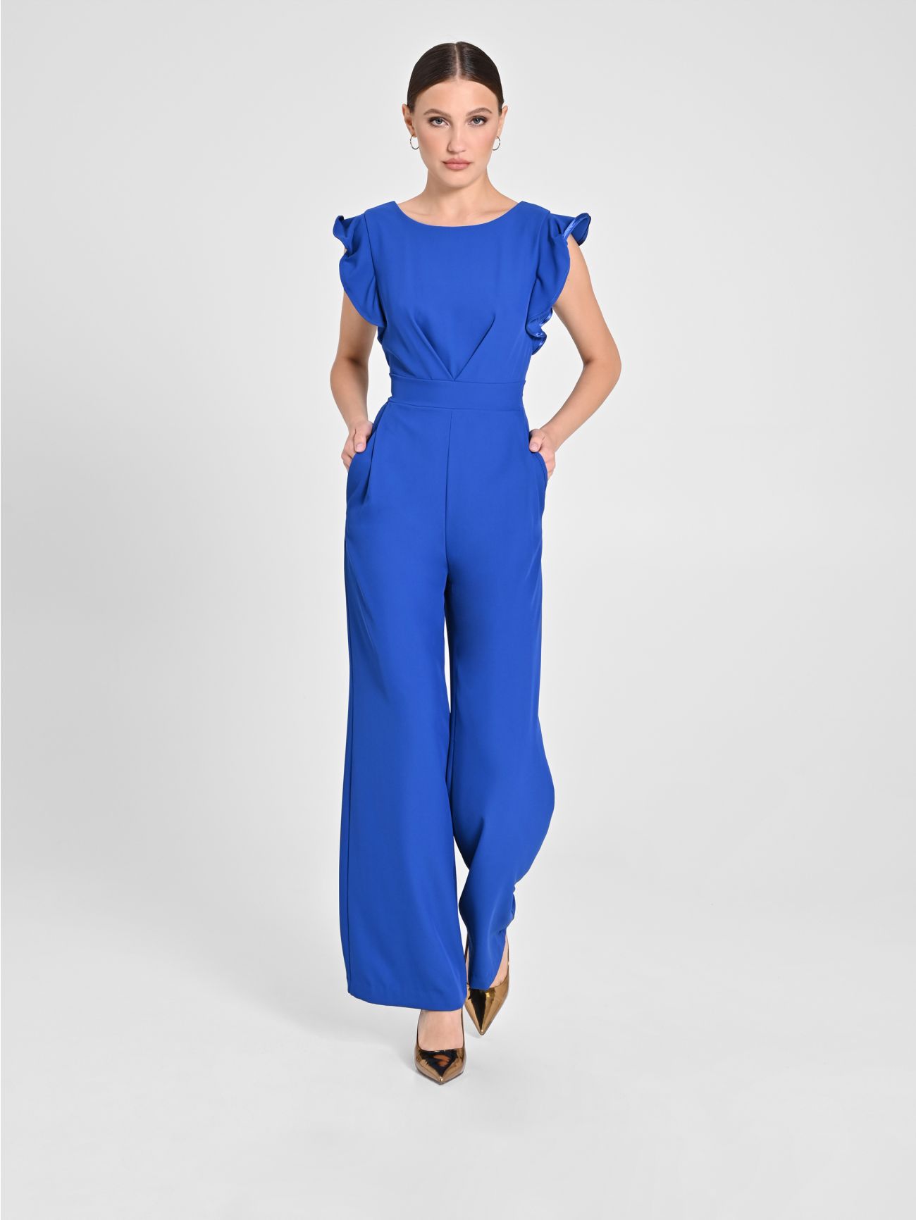 Blau Overall mit Flügelärmeln sp_e1