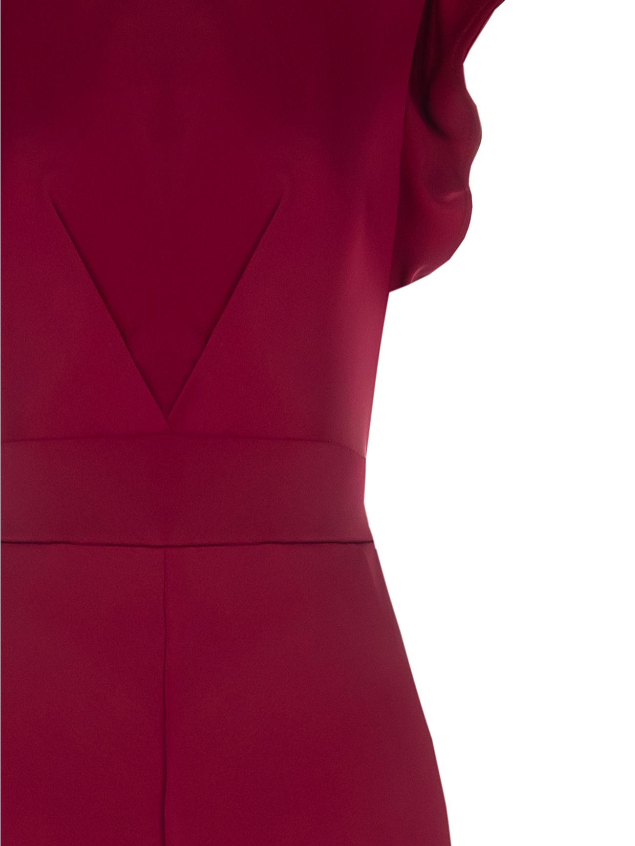 Bordeaux Jumpsuit with Cap Sleeves in_i4