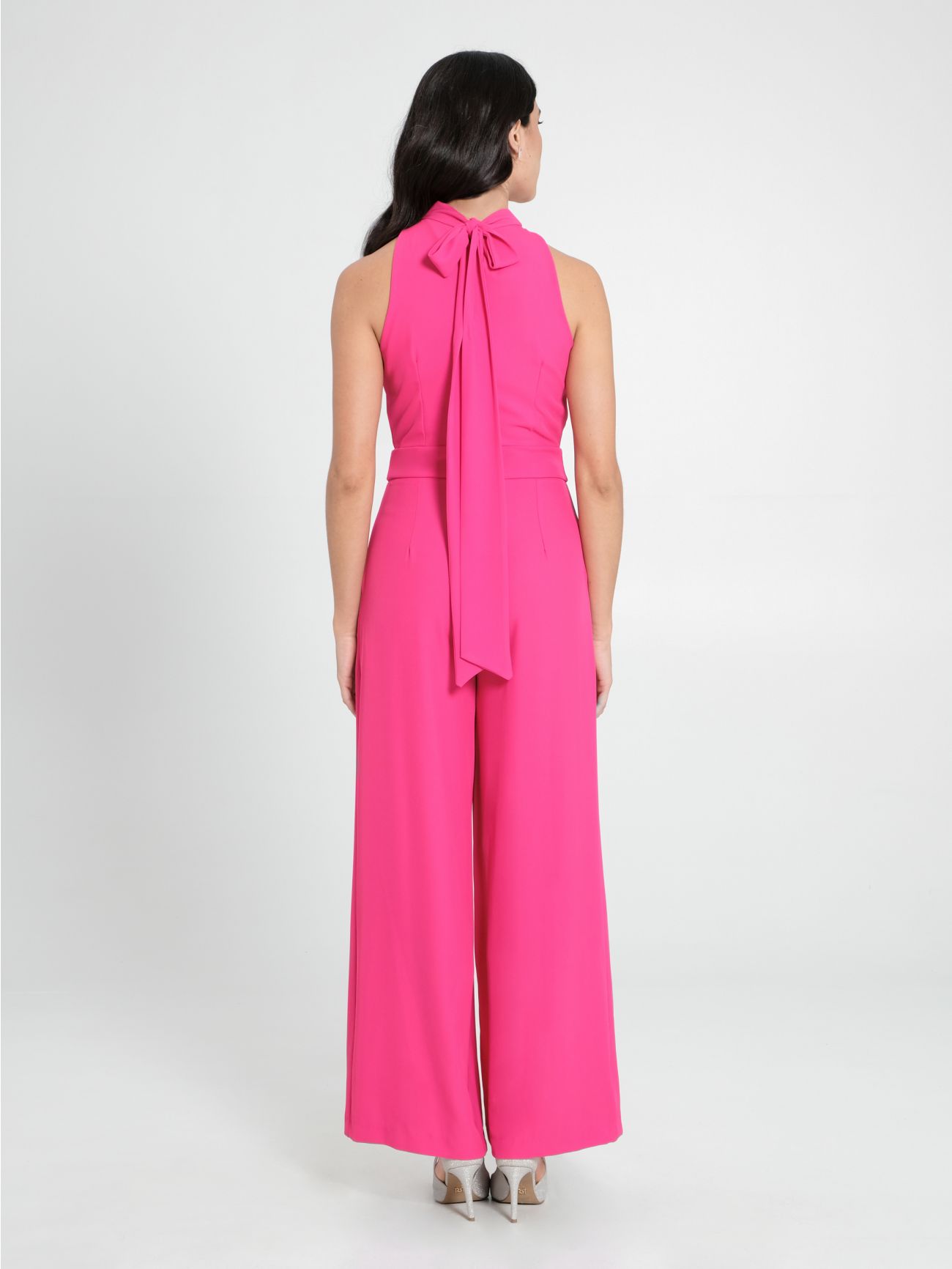 Fuchsia Jumpsuit with Stitched Pleats det_3